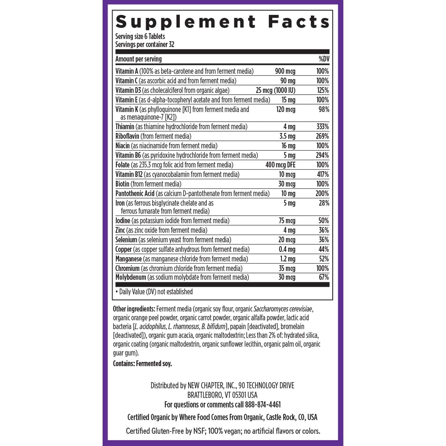 New Chapter Tiny Tabs Multivitamin with 20+ Nutrients for Immune, Cellular Energy & Stress Support, Including Vitamin D3 + B Vitamins, 192 Count New Chapter uk supplements