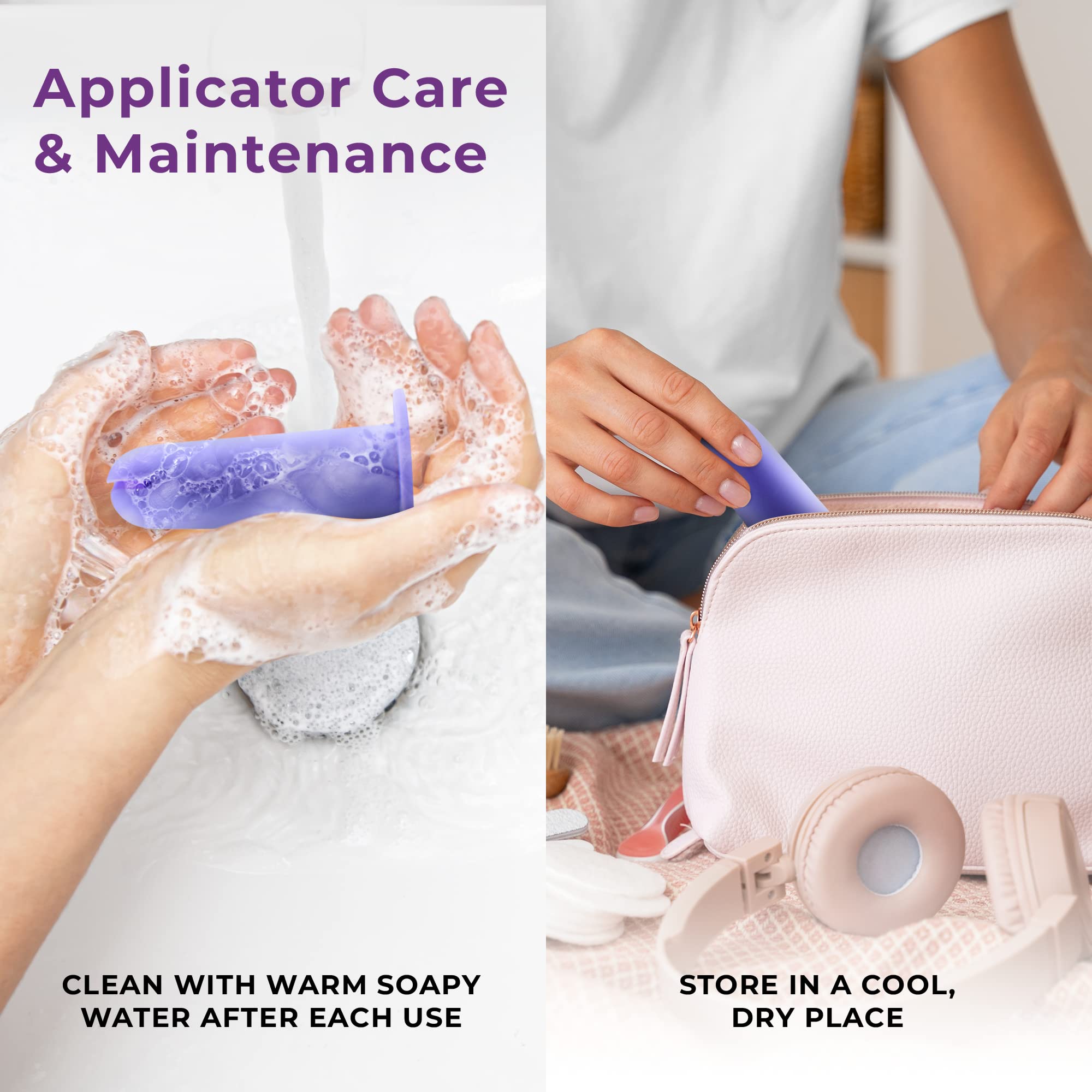 Ecoblossom Menstrual Cup Applicator Tool - Comfortable & Easy Insertion - Compatible EcoBlossom uk supplements