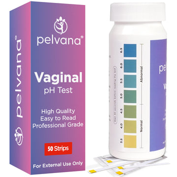 Pelvana Vaginal pH Balance Test Strips for Women 50 Strips - Vaginal pH Test Strips Pelvana uk supplements