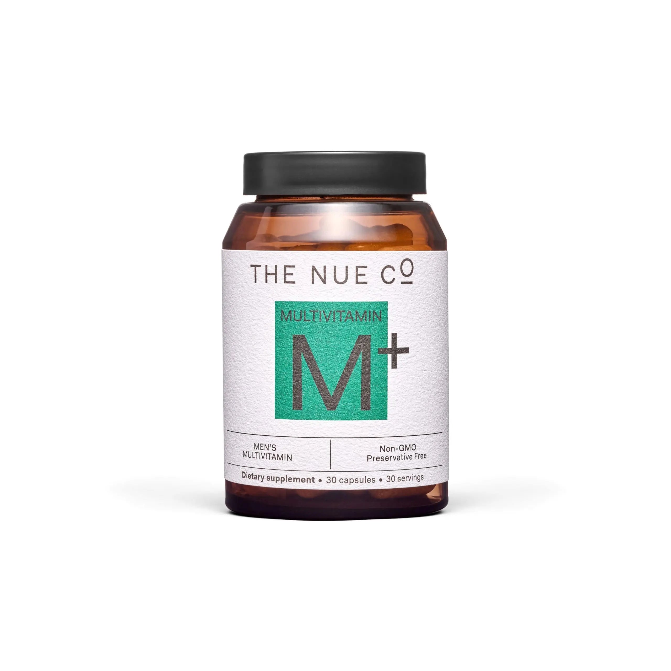 The Nue Co. Men's MULTIVITAMIN Supplement, Supports Energy, Immunity, Focus, Vegan, Gluten Free, 30 Capsules The Nue Co uk supplements