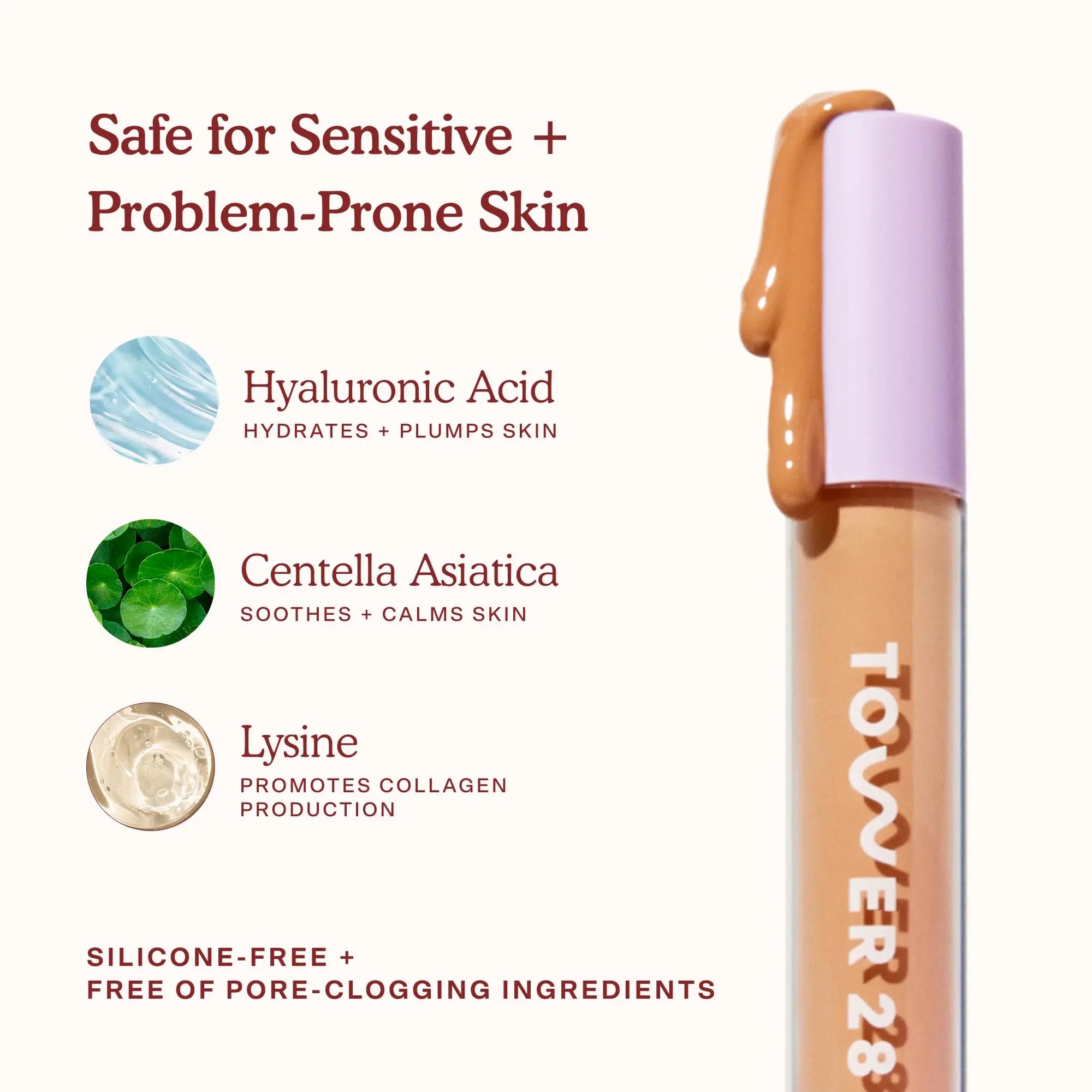 Tower 28 Swipe Serum Concealer - Hydrating Medium-Full Coverage Concealer + Under Eye Brightener - Skin Care Infused Makeup with Hyaluronic Acid + Soothing Centella - 1.0 Fair/Neutral (0.22 oz) Tower 28 uk supplements