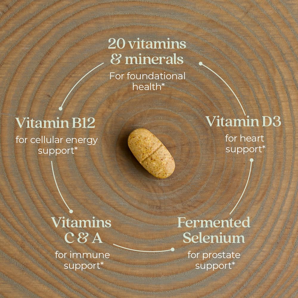 New Chapter Men’s Multivitamin 40+, Extra B6 & B12, D3, Vitamin C & Zinc, Immune, Heart, Cellular Energy, and Brain Health New Chapter uk supplements