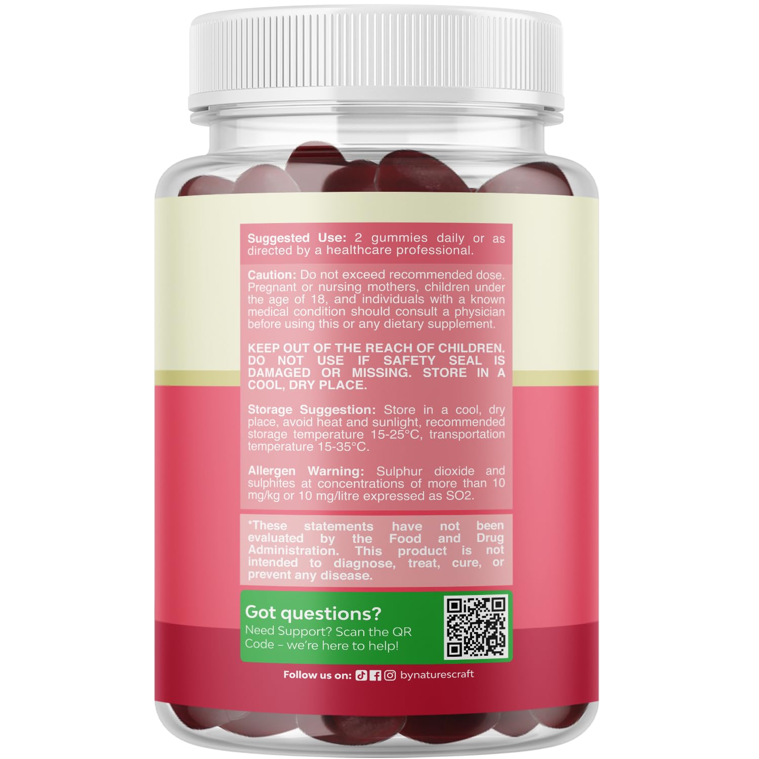 Hormone Balance for Women Gummies of All Ages - PMS Support Supplement for Women to Regulate Menstrual Cycle & Hormonal Balance Menopause & Mood Swings with Vitamin B6 & Dong Quai - 60 Chews Natures Craft uk supplements