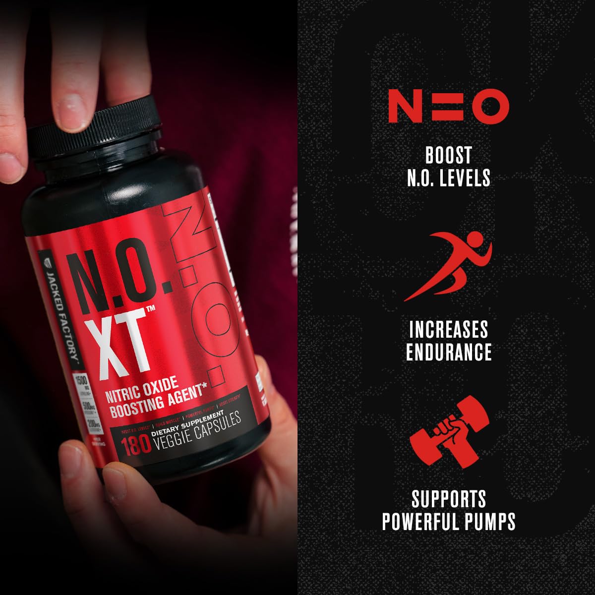 Jacked Factory Muscle Builder Supplement Stack - Build-XT Muscle Builder & N.O. XT Nitric Jacked Factory uk supplements