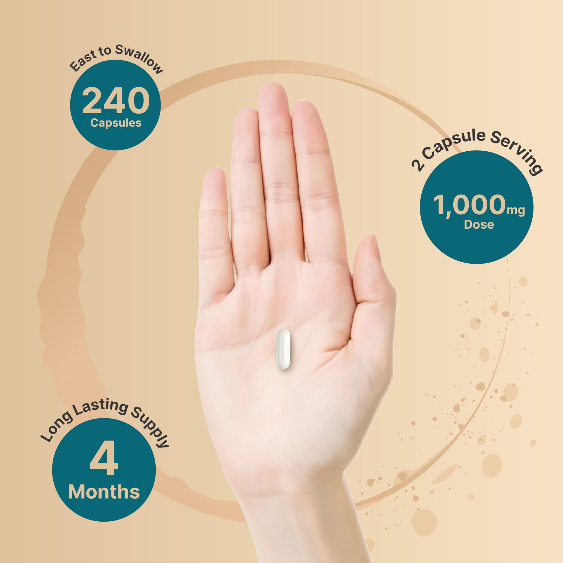 NatureBell Magnesium Glycinate Supplement 1,000mg | 500mg Per Capsule, 240 Pills NatureBell uk supplements