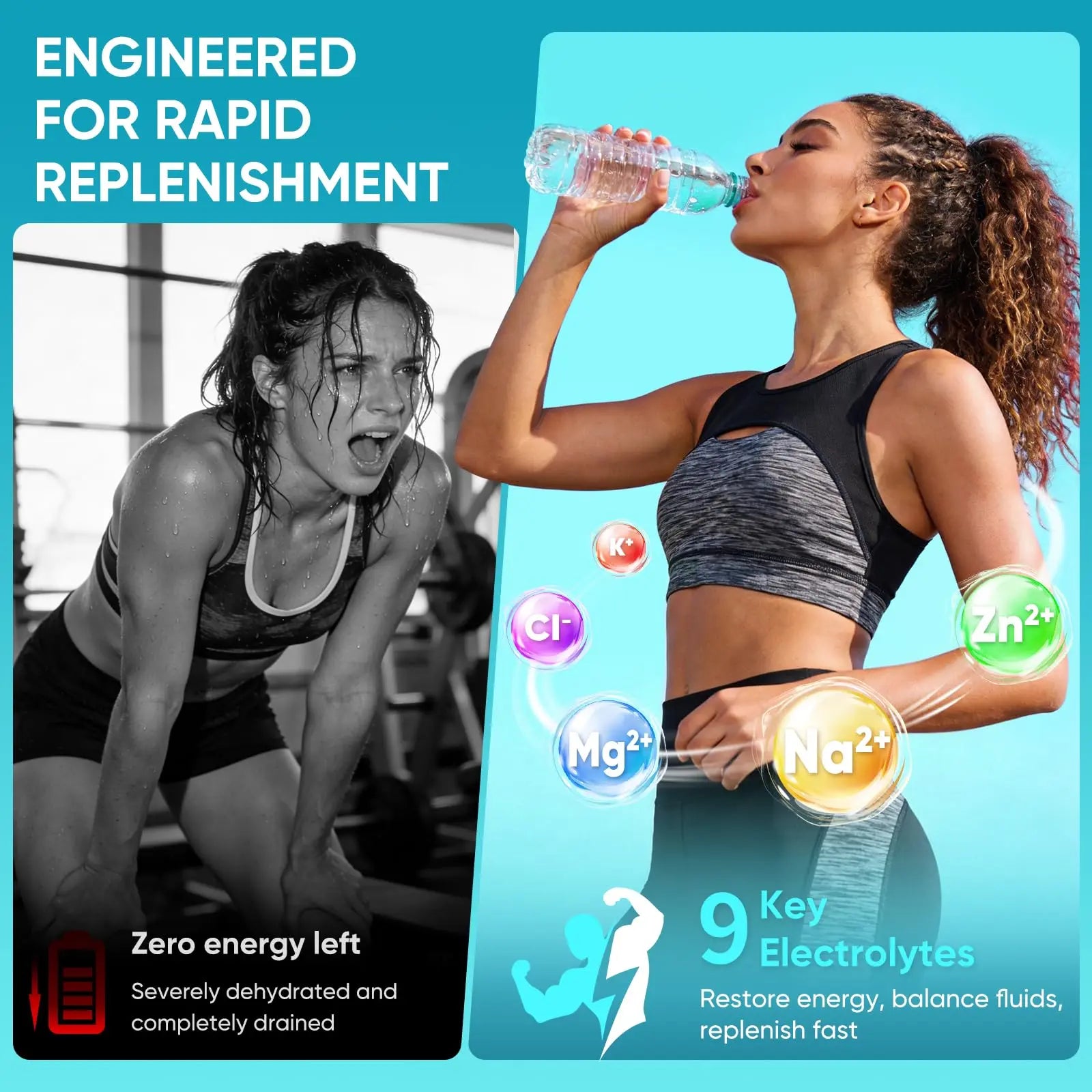 JYNOREX Electrolytes Powder Packets Sugar Free, 30 Sticks High Sodium Hydration Packets, Electrolyte Drink Mix with Lemon Lime Watermelon Peach Berry Kiwi JYNOREX uk supplements
