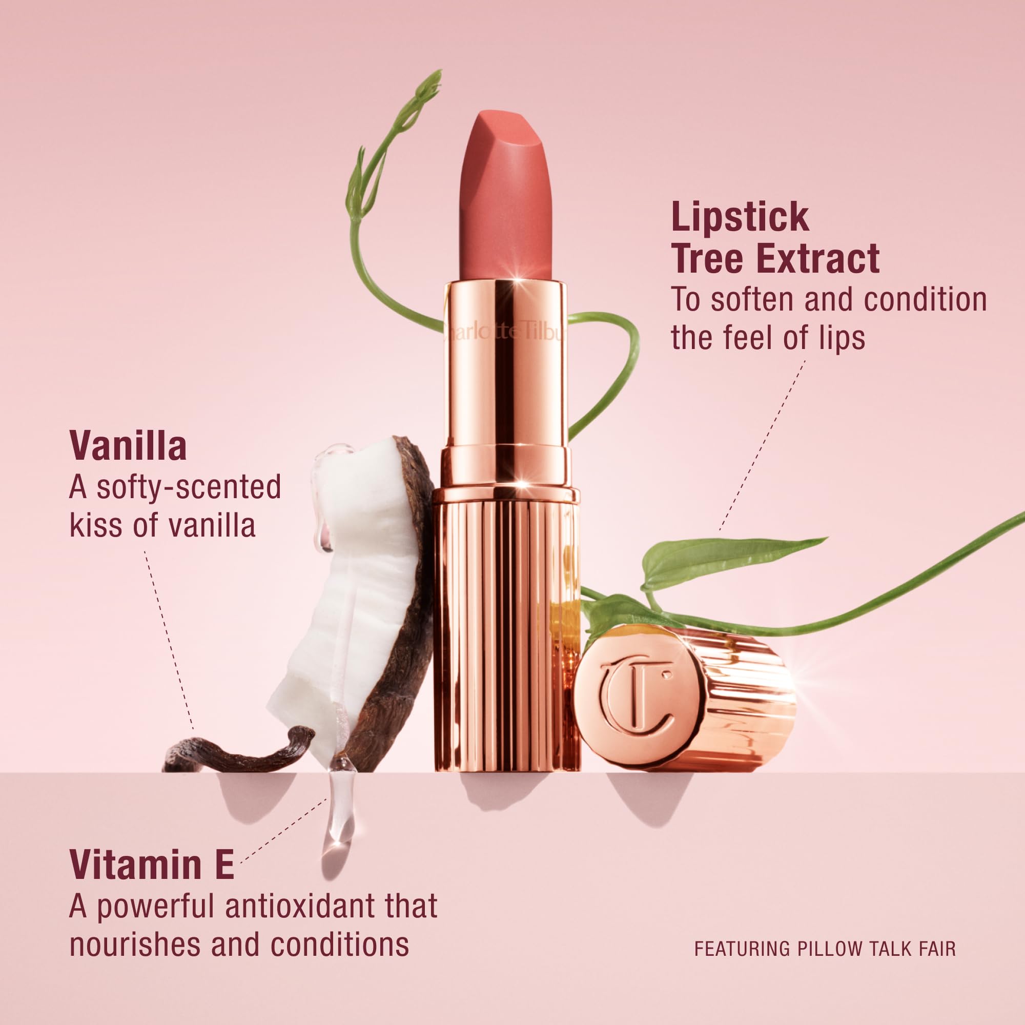 Charlotte Tilbury Matte Revolution Lipstick - Long Lasting, Matte Lipstick with Buildable Color & Lip-Loving Ingredients - Creamy, Easy to Blend Formula - Pillow Talk Original Charlotte Tilbury uk supplements