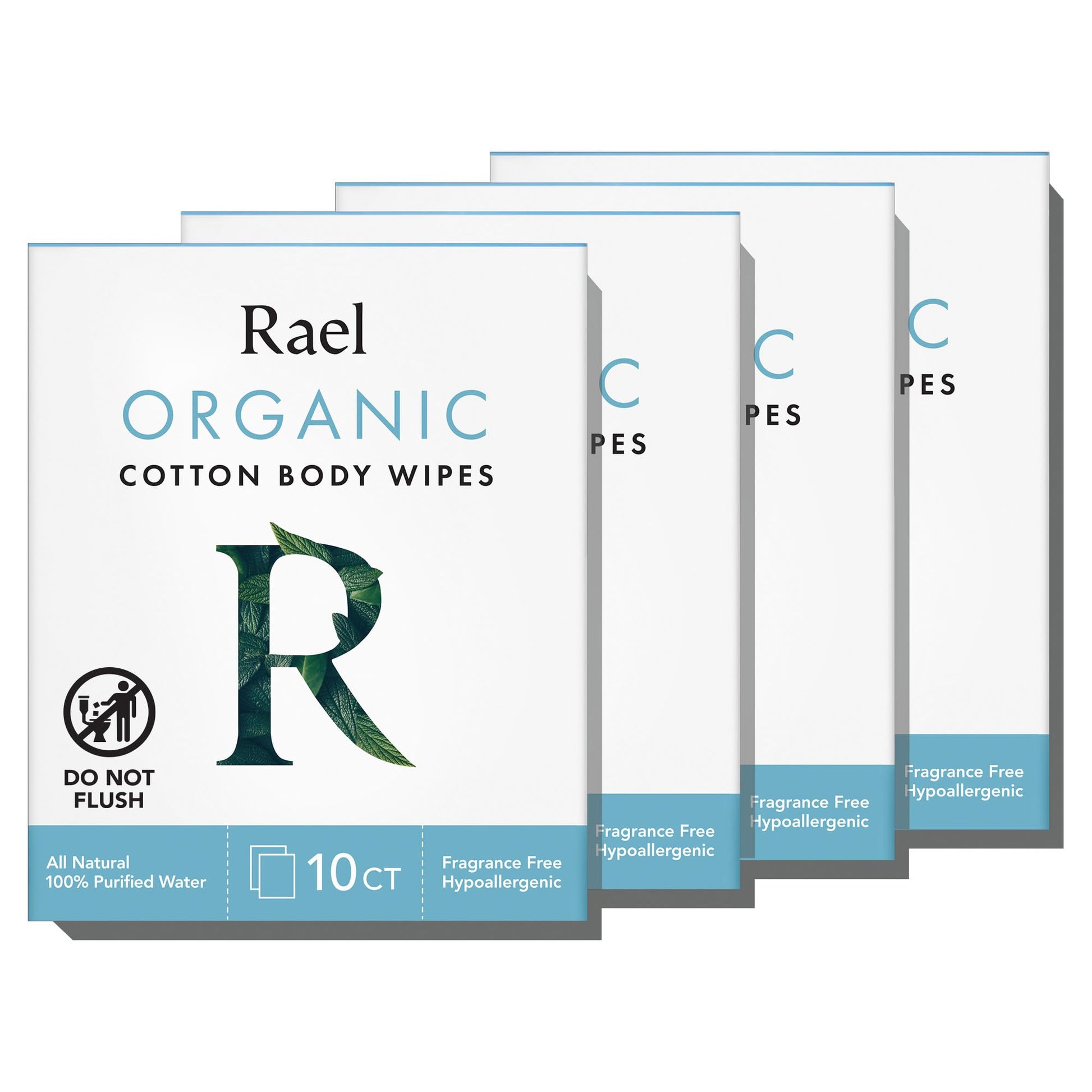 Rael Body Wipes, Organic Cotton Wipes for Women - Unscented Body Wipes, Individually Wrapped Rael uk supplements