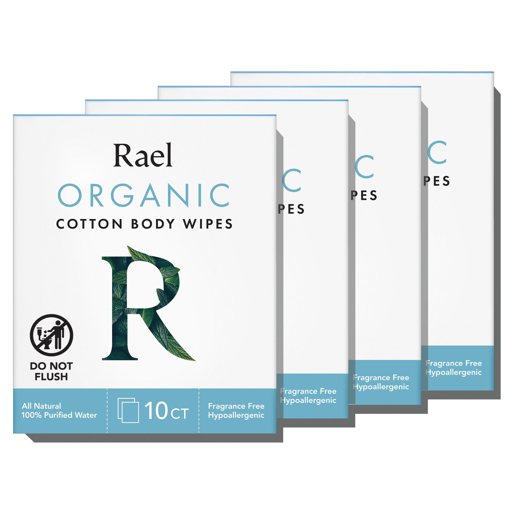 Rael Body Wipes, Organic Cotton Wipes for Women - Unscented Body Wipes, Individually Wrapped Rael uk supplements