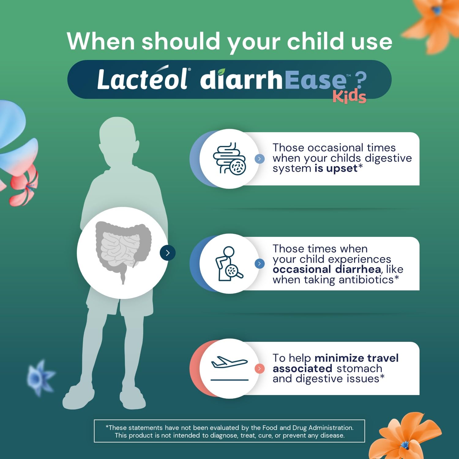 Lactéol diarrhEase Kids - a Safe, Drug Free and clinically Tested postbiotic Strain That Shortens The Duration of Occasional Diarrhea- Works Naturally with Your Child’s Body, 10 Count Lactéol uk supplements