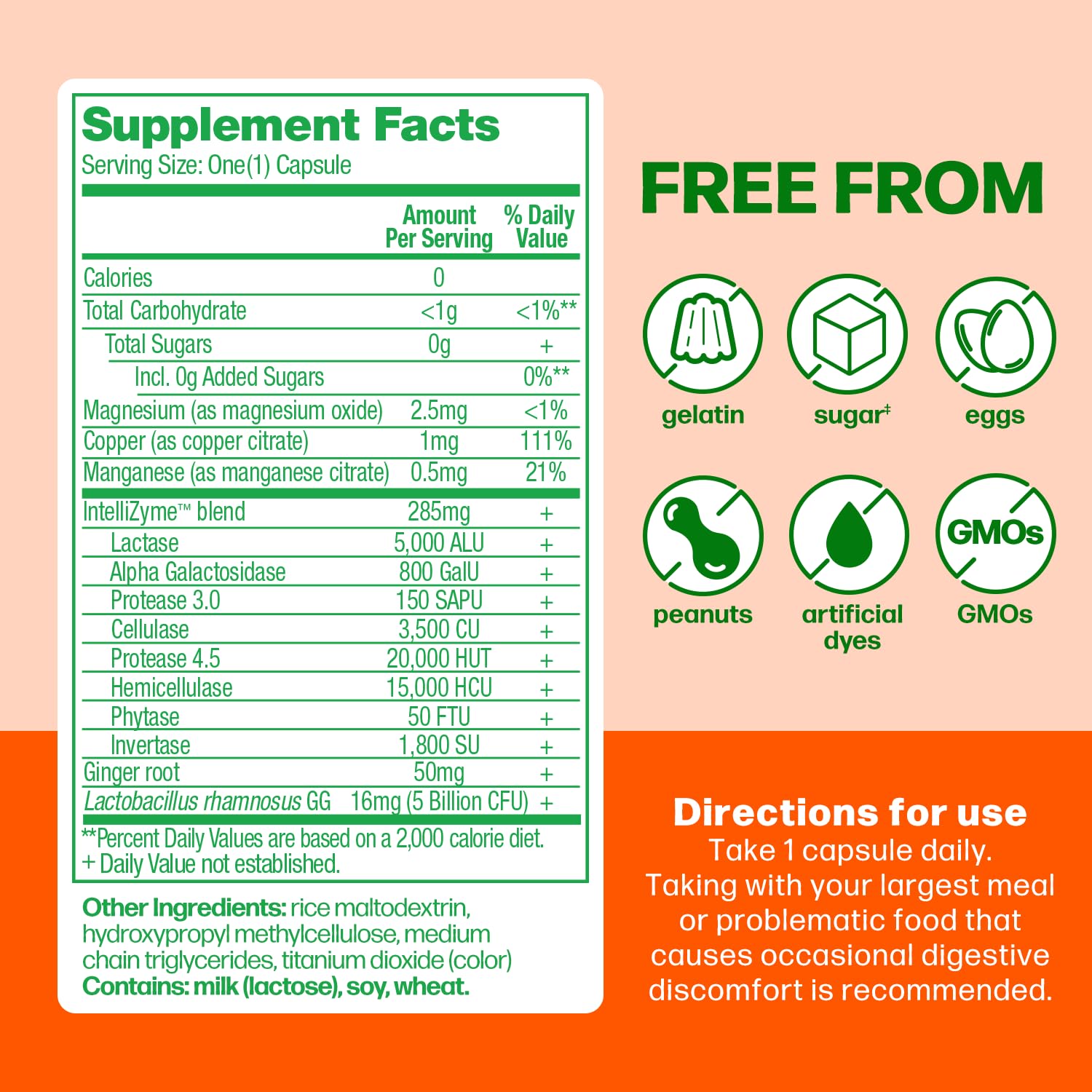 Culturelle Bloating & Gas Defense, Digestive Enzymes & Probiotics for Digestive Health, 30 Capsules, Supports Occasional Indigestion & Discomfort Culturelle uk supplements