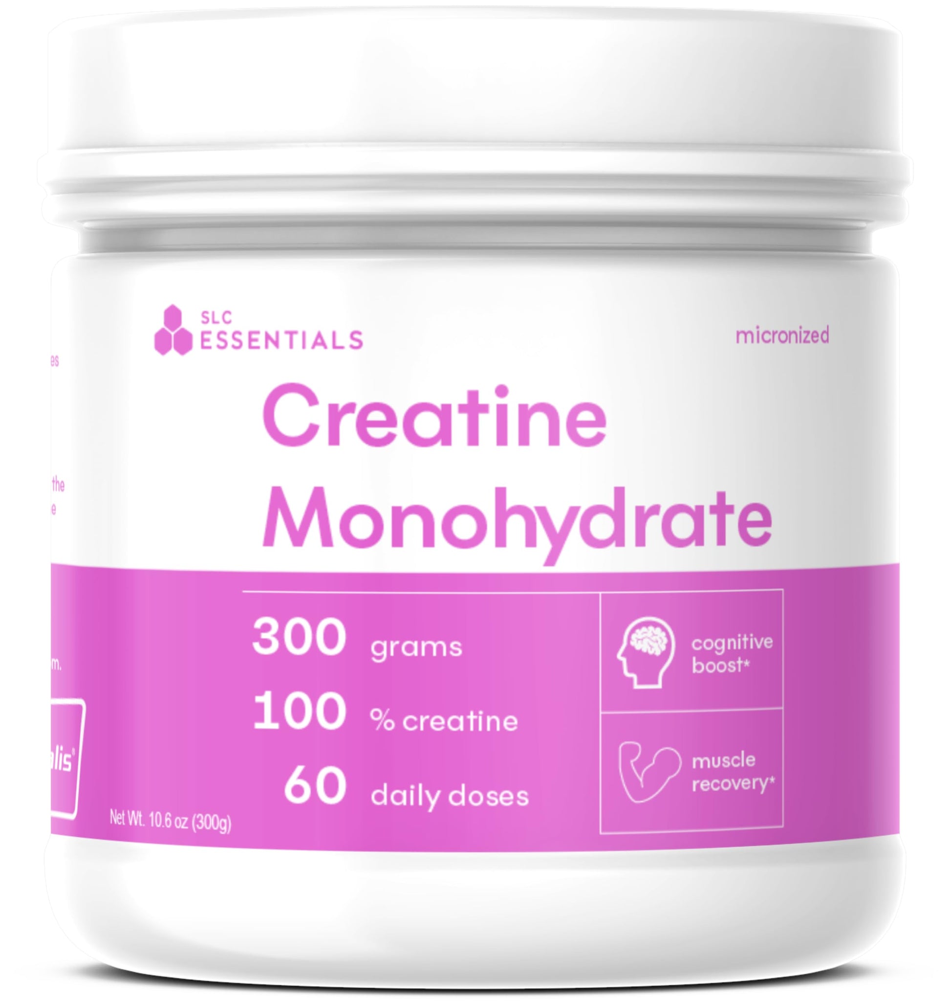 SLC Essentials Creatine Monohydrate Powder | 100% Pure Micronized Creavitalis® | German-Made | Unflavored, No Fillers | Supports Muscle Strength, Recovery, & Cognitive Energy | 5g Servings SLC Essentials uk supplements