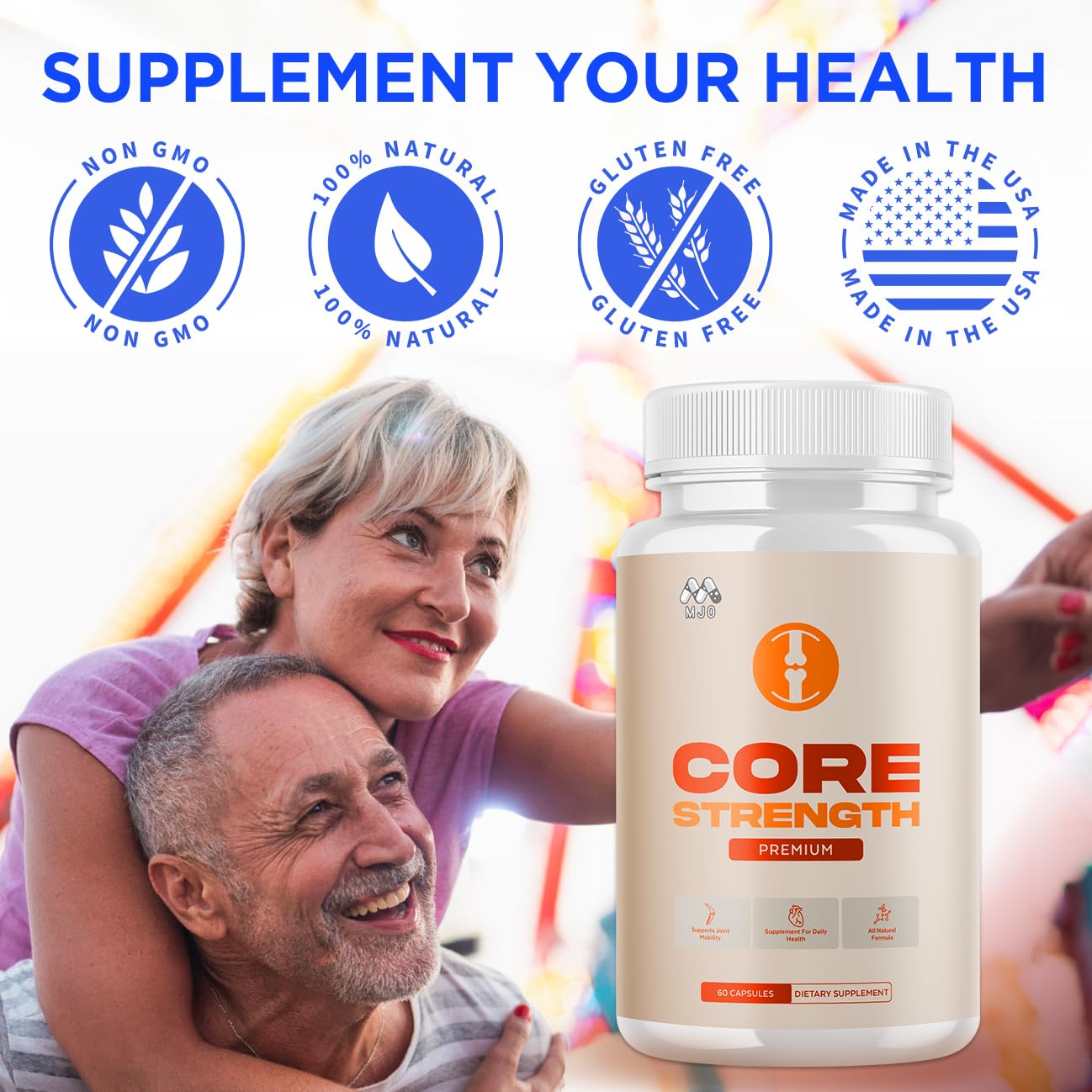 (2 Pack) Core Strength Supplement for Joint Support, Official Core Strength Joint Pills with All Natural Ingredients, Advanced Health & Wellness Support with Max Strength Multivitamins (120 Capsules) MJO uk supplements