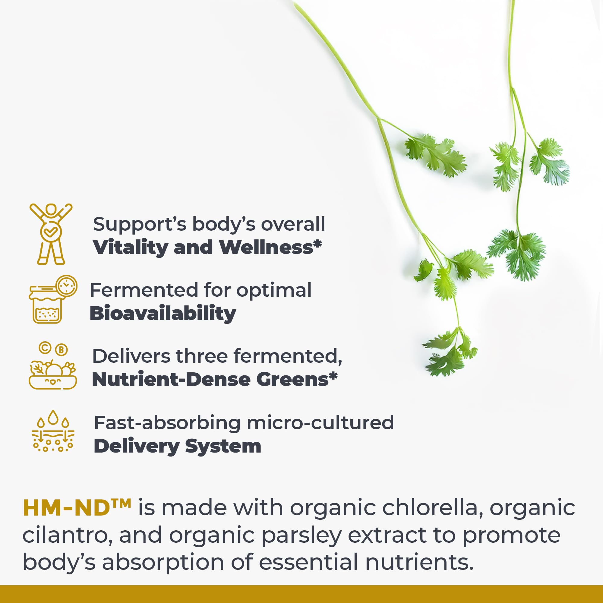 Premier Research Labs Fermented HM-ND - Cilantro, Parsley, and Chlorella Liquid, Full Body Detox and Cleanse for Men and Women, Cilantro Supplement with Organic Herbal Extracts - 8 Fl Oz Premier Research Labs uk supplements