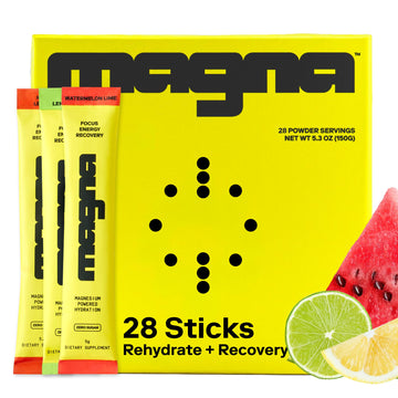 MAGNA Electrolytes Powder Drink Mix for Hydration, Energy & Focus Support with Magnesium L Threonate (28 Servings, Variety) Magna uk supplements
