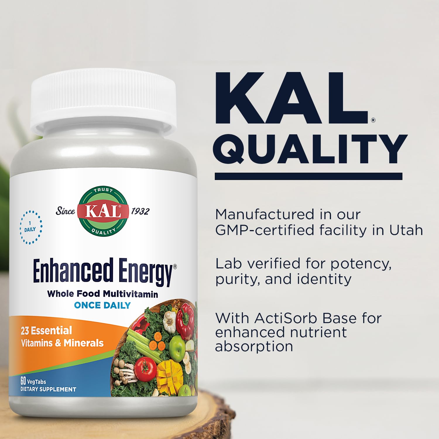 KAL Enhanced Energy Tablets, 60 Count KAL uk supplements