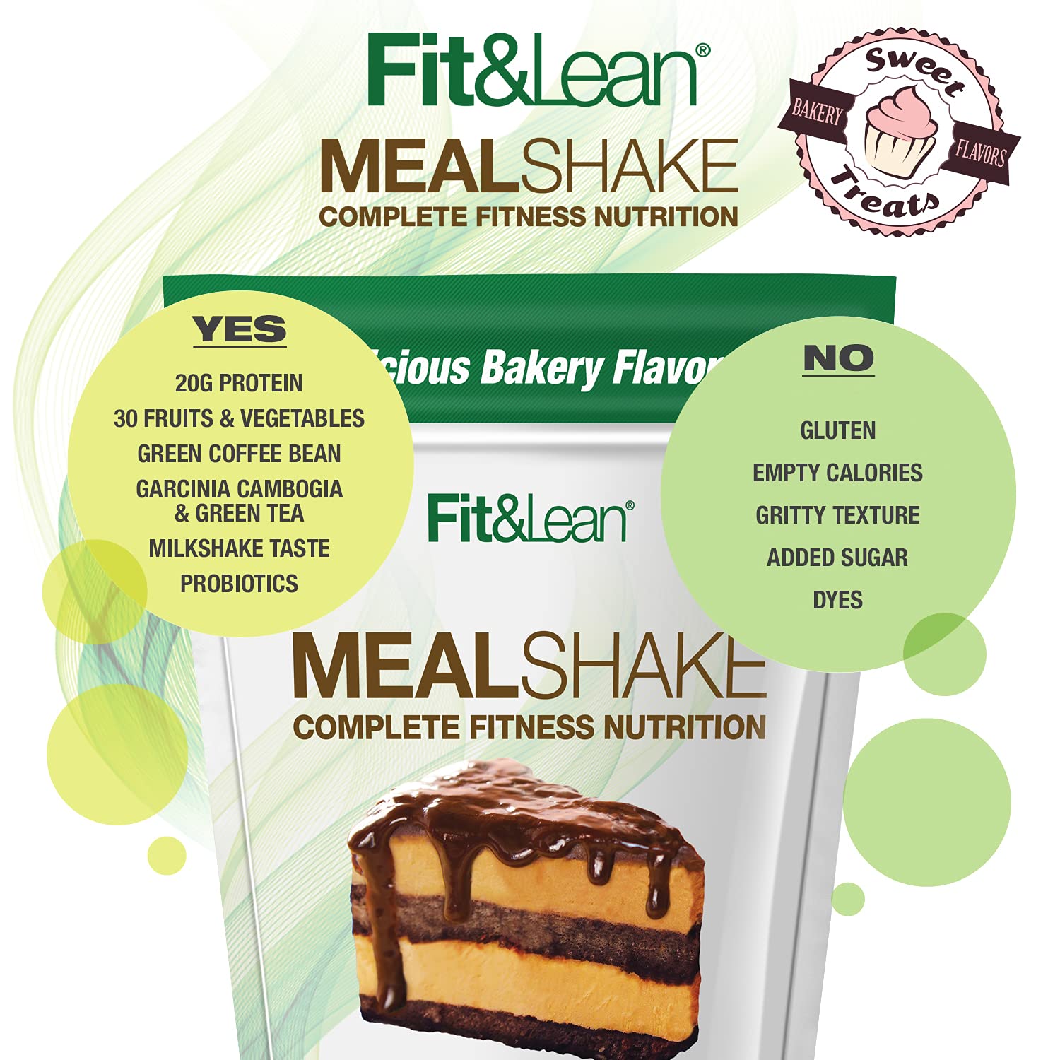 Fit & Lean Meal Shake Meal Replacement with Protein, Fiber, Probiotics and Organic Fruits Fit & Lean uk supplements