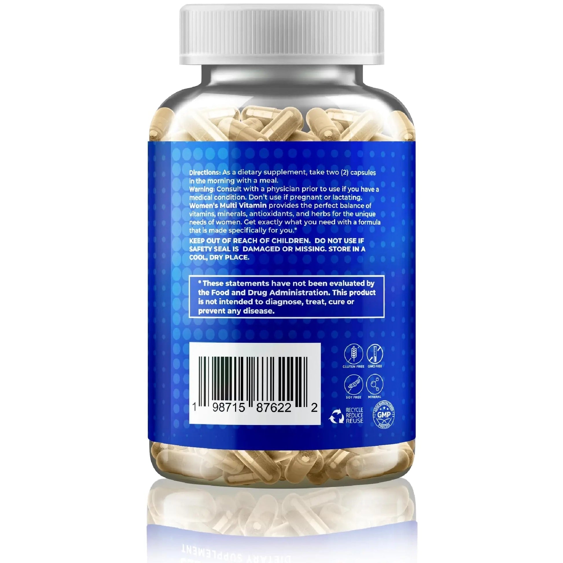 Gusevit 37-in-1 Women's Multivitamin for Immune & Stress Support, Energy Booster, Bone & Skin Health & Hair Growth | Gusevit uk supplements