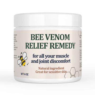 Natural Organic Bee Venom Muscle & Joint Cream, Extra Effective Muscle & Joint Care, for Neck, Hand, Feet, Knee, Muscles, Shoulder, Wrist, Elbow, Ankle, Foot Aches, Arnica, Vitamin B6 KOKOMAANE uk supplements