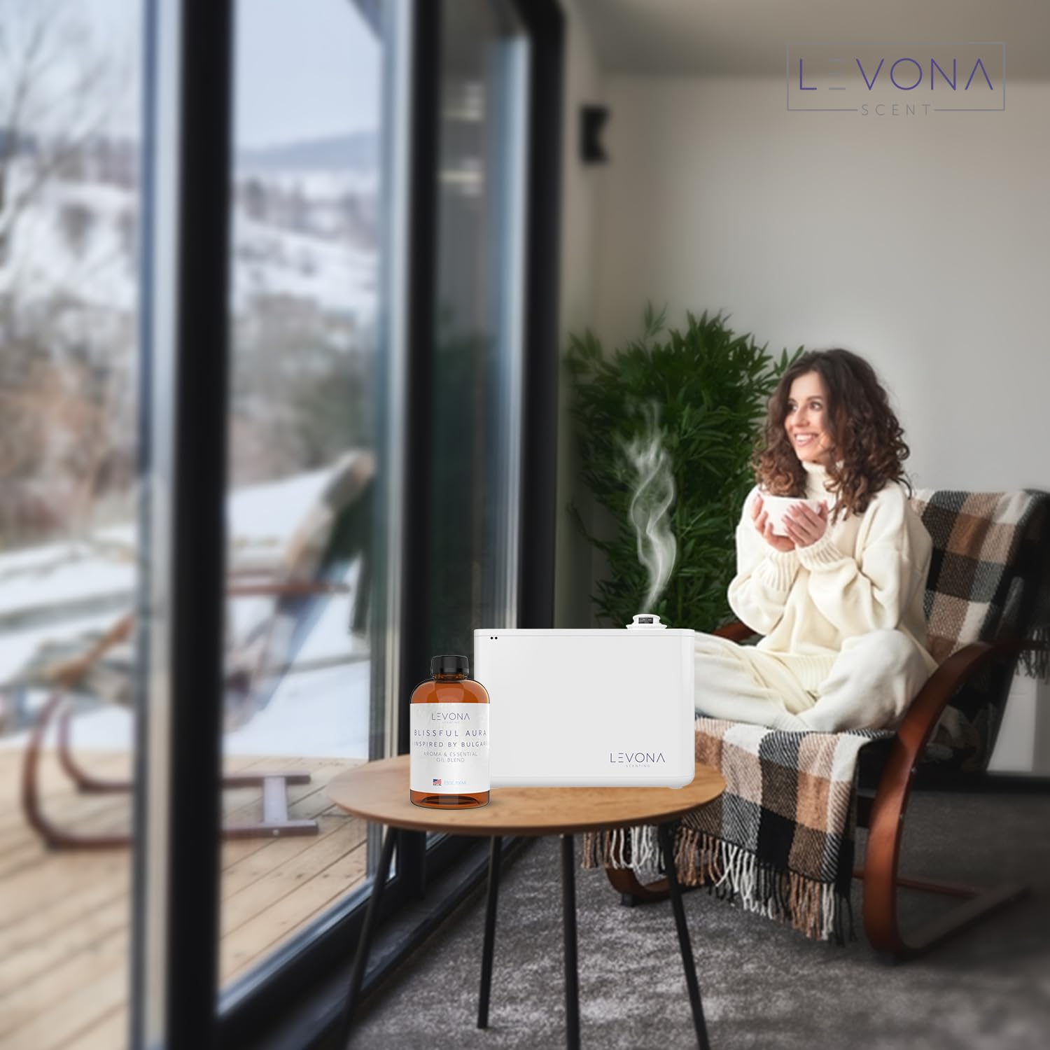 Levona Scent Essential Oils for Diffuser: Blissful Aura with Notes of Amber, Musk & Jasmine LEVONA SCENT uk supplements