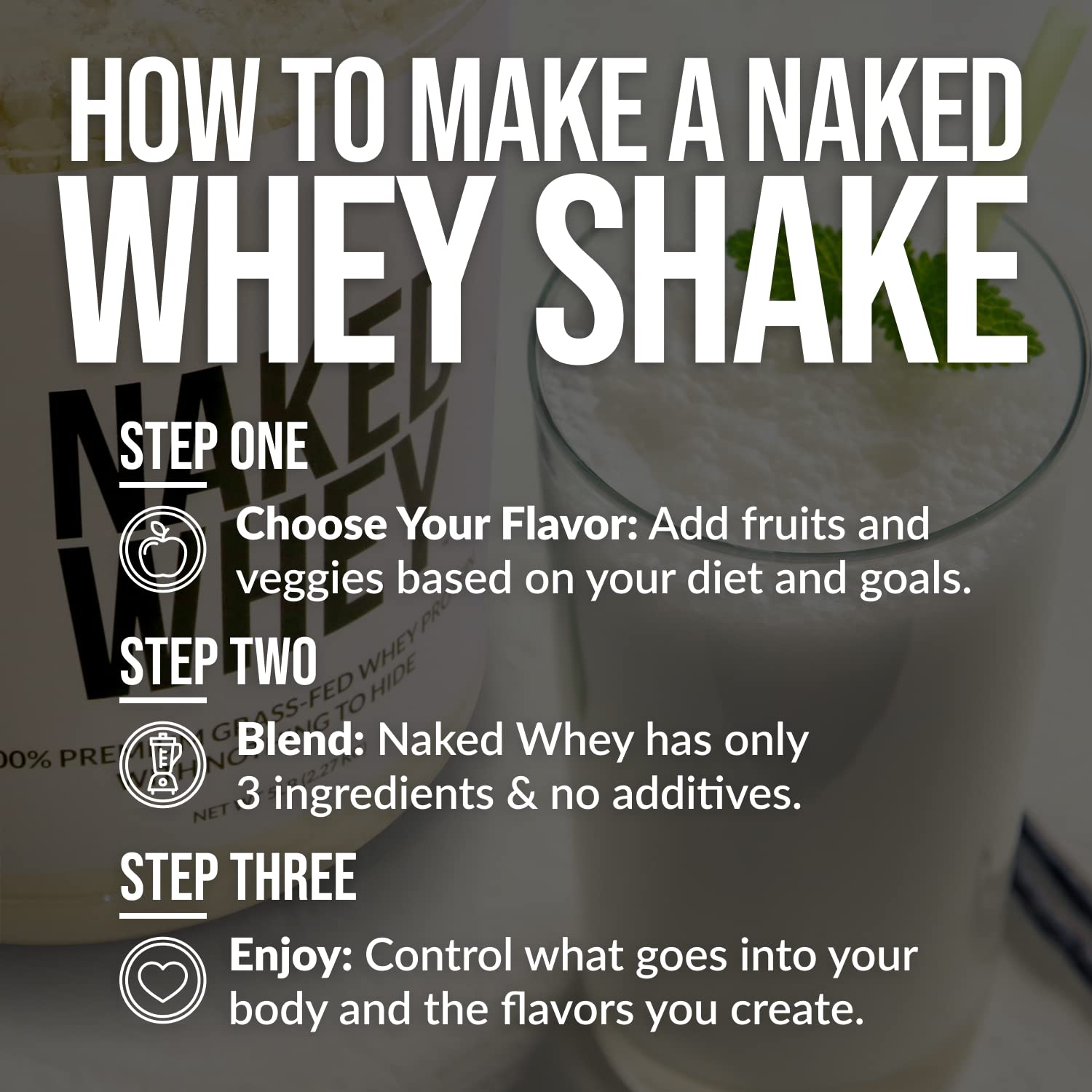 NAKED Nutrition Whey Vanilla Protein - All Natural Grass Fed Whey Protein Powder NAKED uk supplements