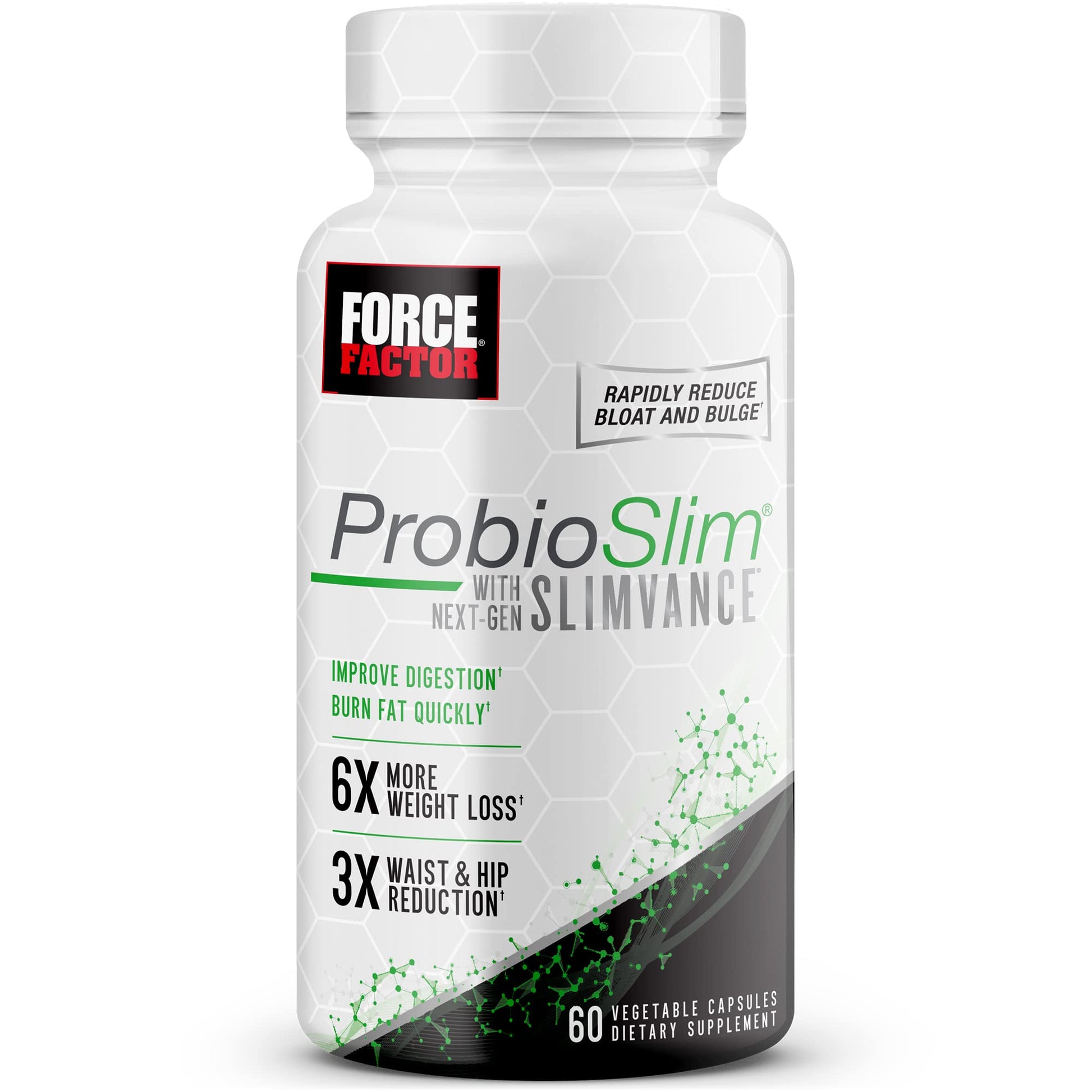 FORCE FACTOR ProbioSlim with Next-Gen SLIMVANCE Thermogenic + Probiotic Fat Burner Force Factor uk supplements