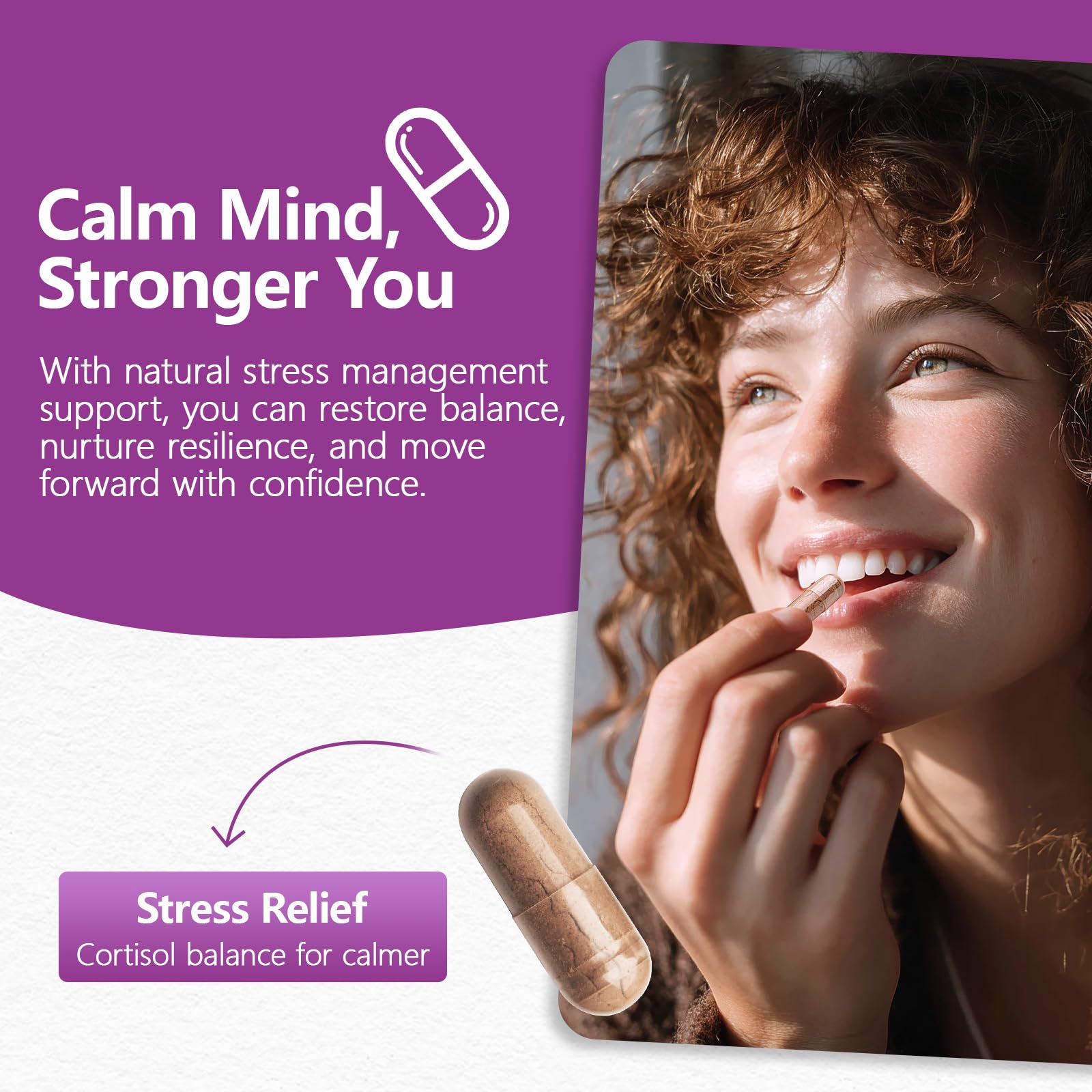 HyberVive Saffron Supplements with Ashwagandha & L-Theanine - 368.5MG - Mood Balance, Stress Relief & Mental Clarity – Cortisol Support for Women & Men, Made in USA, 90 Vegan Capsules HyberVive uk supplements