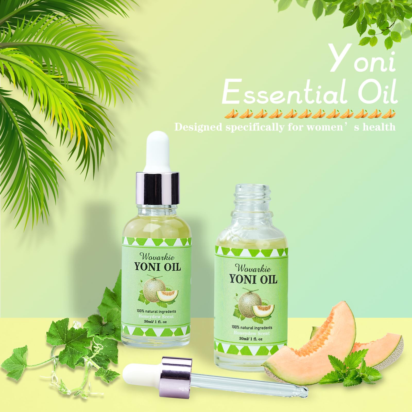 2 Packs Yoni Oil for Women, 1 fl oz/30 ml Feminine Oil Intimate Deodorant for Women, Restores Ph Wovarkie uk supplements