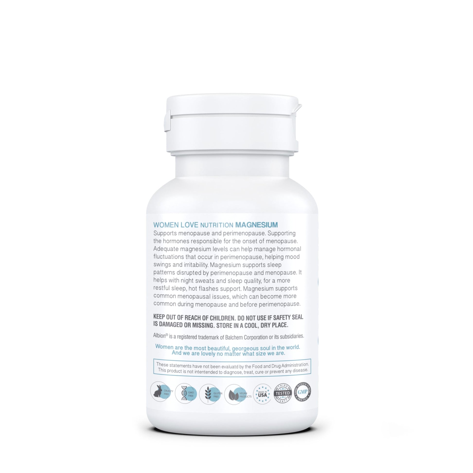 WOMEN LOVE NUTRITION, Magnesium for Women, Menopause & Peromenopause (90 Capsules) WOMEN LOVE NUTRITION uk supplements