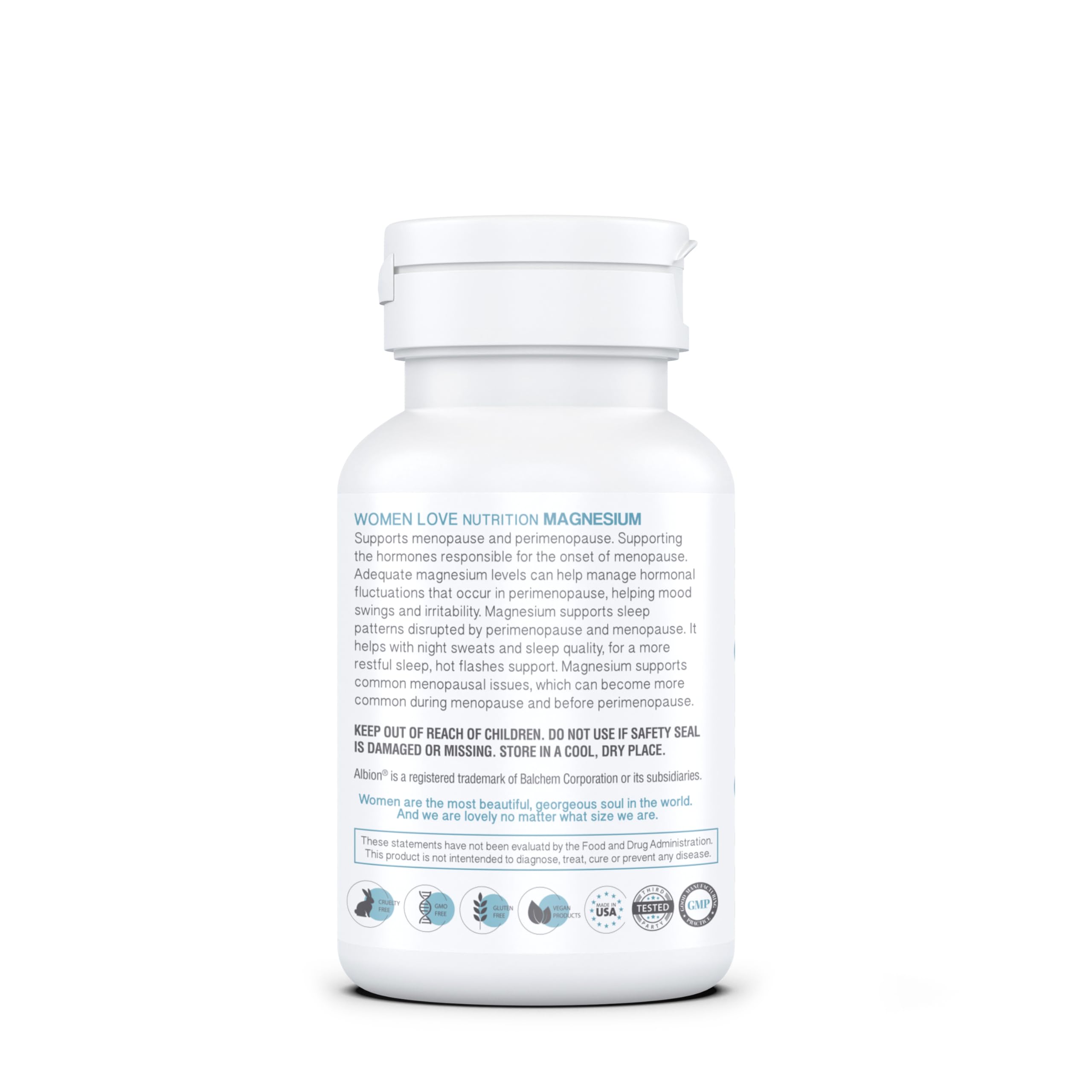 WOMEN LOVE NUTRITION, Magnesium for Women, Menopause & Peromenopause (90 Capsules) WOMEN LOVE NUTRITION uk supplements