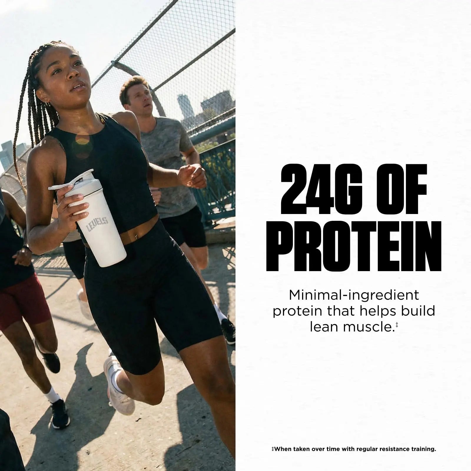 Levels Grass Fed Whey Protein Powder, No Artificials, 24G of Protein, Vanilla Bean, 1LB Levels Nutrition uk supplements
