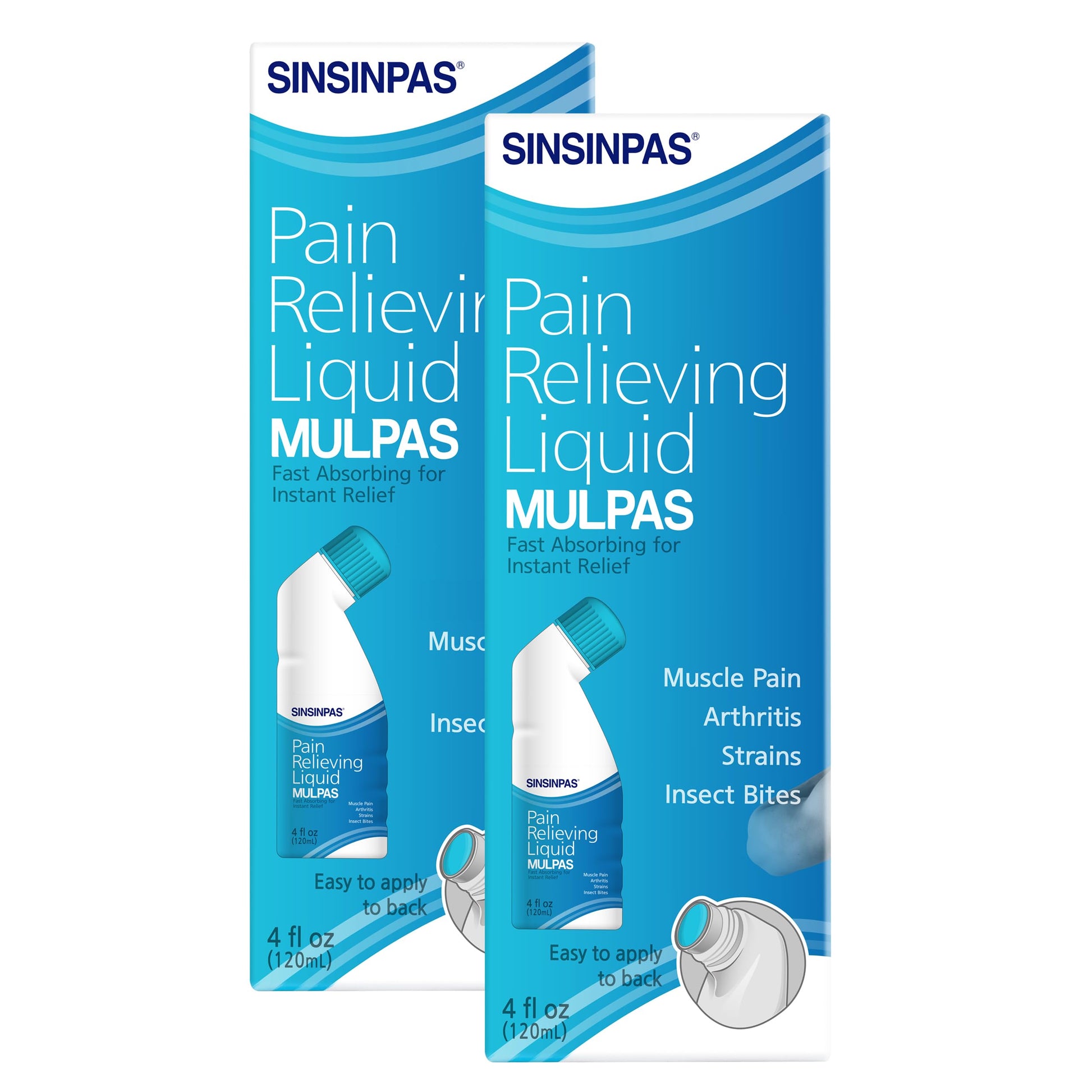 SINSINPAS Pain Relieving Liquid - MULPAS 2 Pack (Total 8 fl oz) SINSINPAS uk supplements