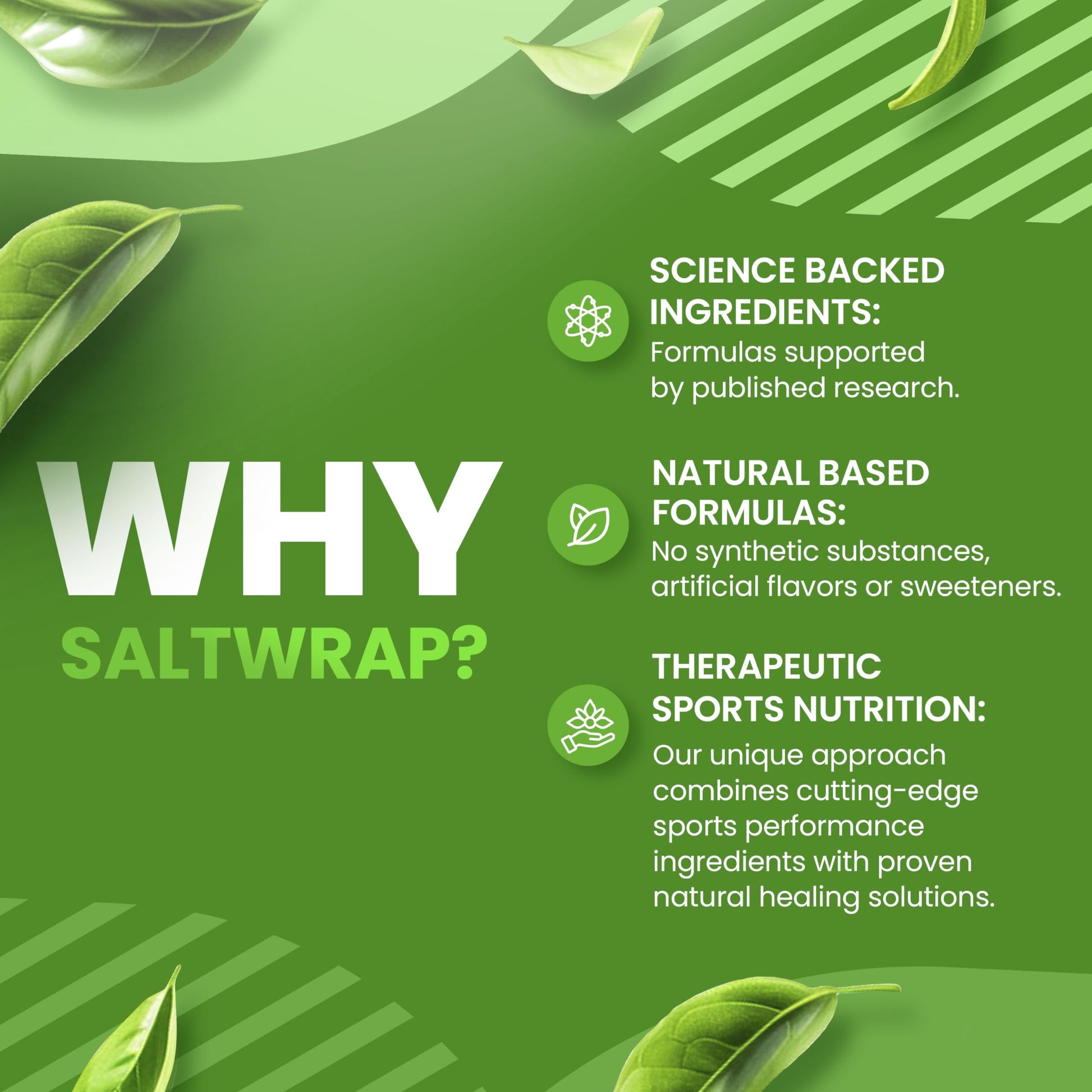 SaltWrap Adaptogen Greens - Mind-Body Resilience Formula - Caffeine-Free Nootropic for Stress, Focus, and Cognitive Performance - 90 Capsules SaltWrap uk supplements