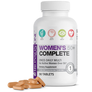 Bronson ONE Daily Women’s 50+ Complete Multivitamin Multimineral, 90 Tablets Bronson uk supplements