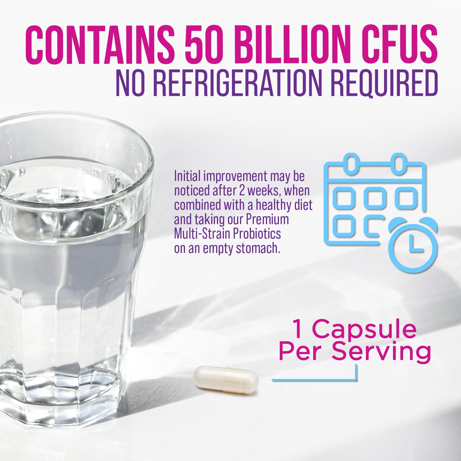 Probiotics 50 Billion CFU per Serving - 10 Strains + Prebiotics - Digestive Health, Gut & Immune Support - Supports Occasional Constipation, Gas & Bloating for Women & Men Shelf Stable - 60 Capsules Nature's Nutrition uk supplements
