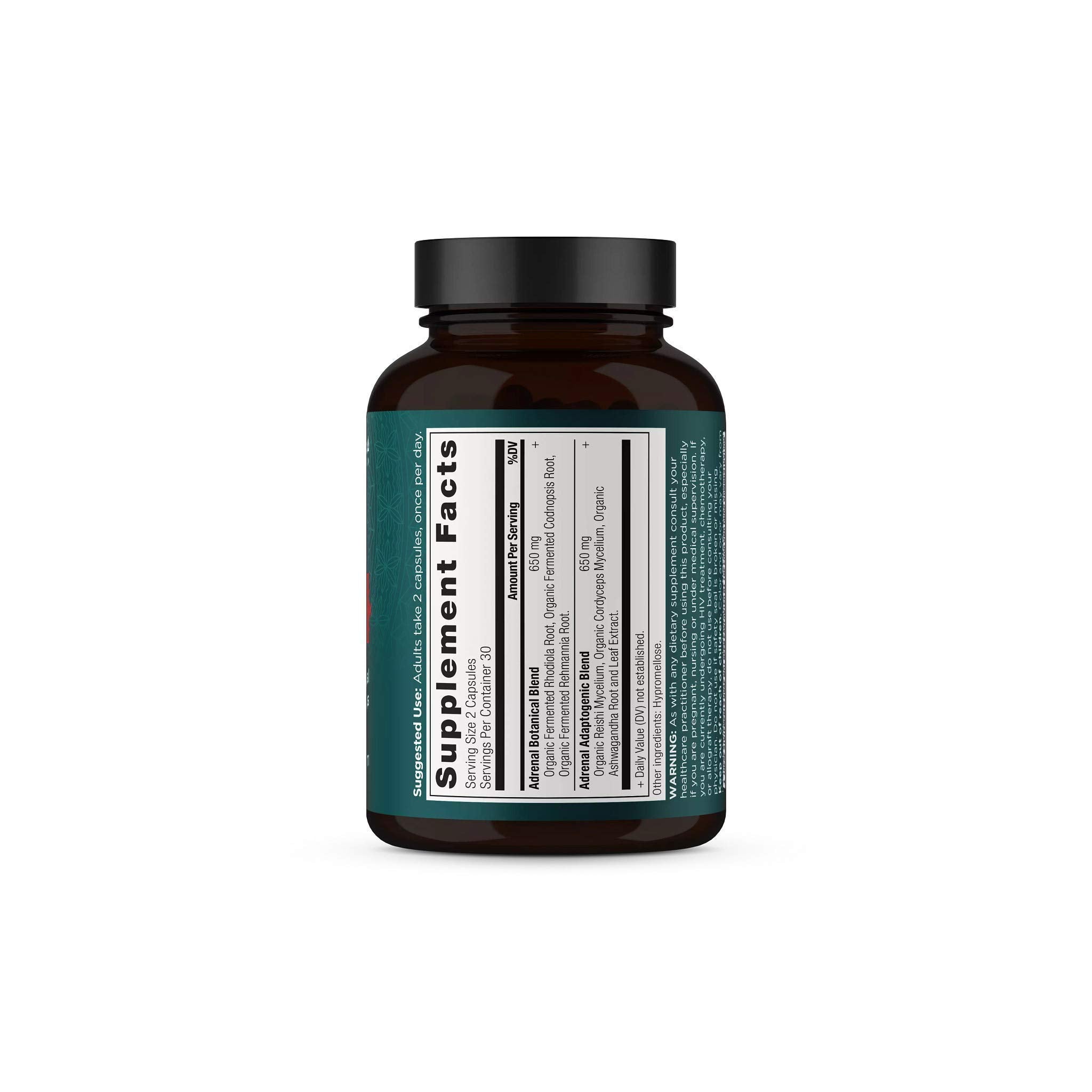 Ancient Nutrition Adrenal Support with Ashwagandha Supplement, Helps Reduce Stress & Fatigue, Paleo and Keto Friendly, Gluten Free, 1300mg, 60 Capsules Ancient Nutrition uk supplements