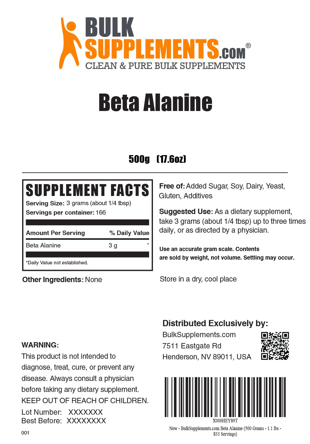 BULKSUPPLEMENTS.COM L-Citrulline DL-Malate 2:1 Powder 500g & Beta Alanine Powder BULKSUPPLEMENTS.COM uk supplements