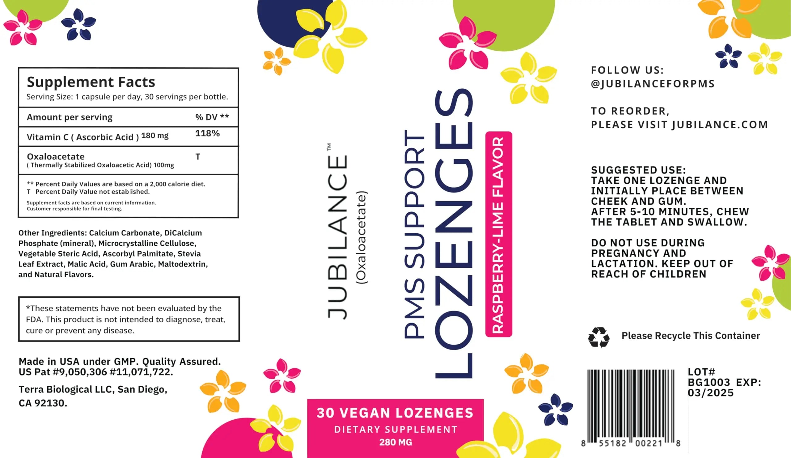 Jubilance Uplift Lozenges On-Demand PMS Support Powered by Oxaloacetate – Fast-Acting Dietary Supplement for Women, 30 Count Jubilance uk supplements