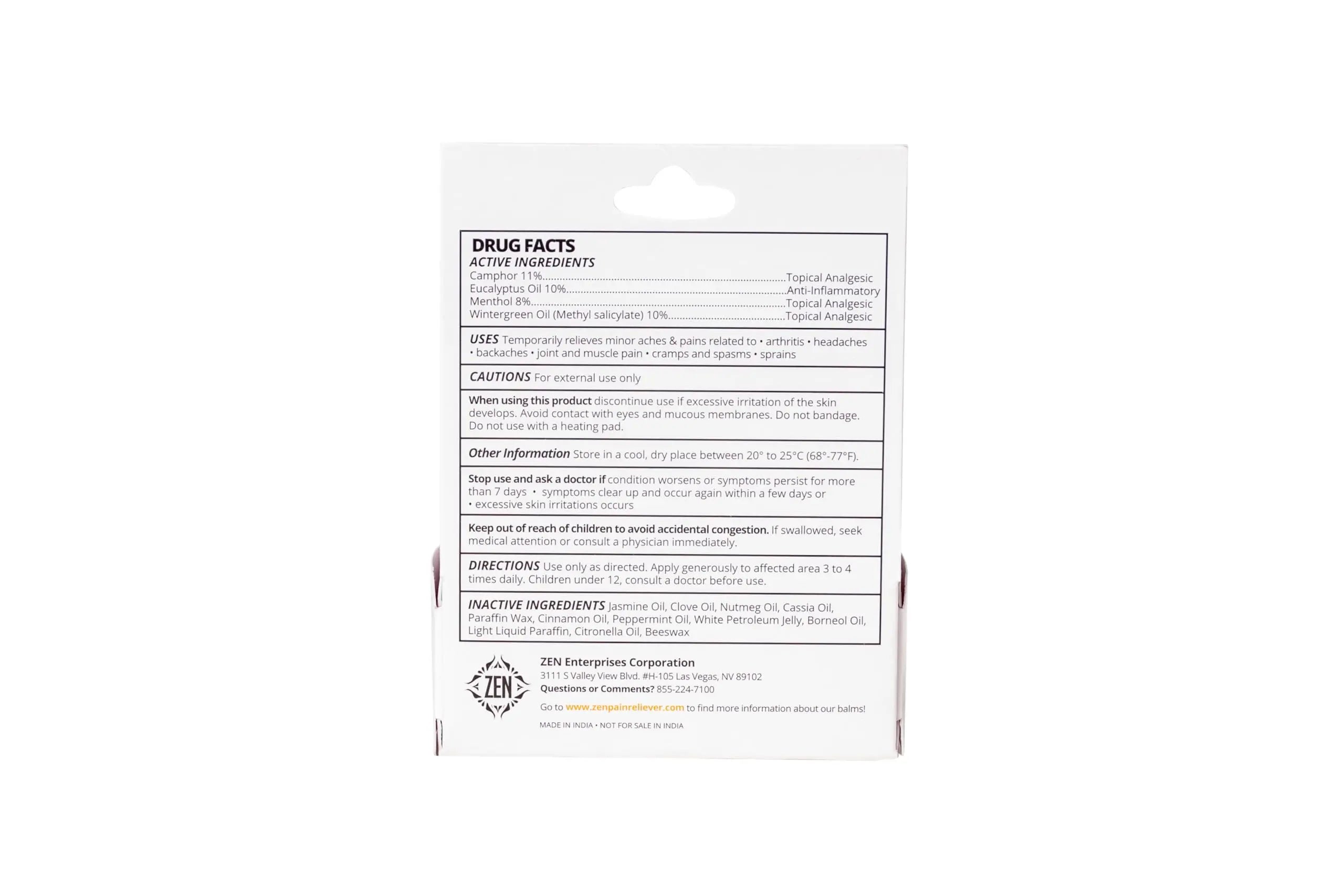 ZEN Women’s Relief Balm – Plant-Based Topical Balm Infused with Jasmine Oil – Cooling Botanical Blend – 0.7 oz – #TrustedByLegends ZEN uk supplements