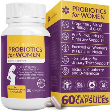 Complete Vaginal Probiotics for Women - w/Added Cranberry, D-mannose to Promote Intimate Rose uk supplements