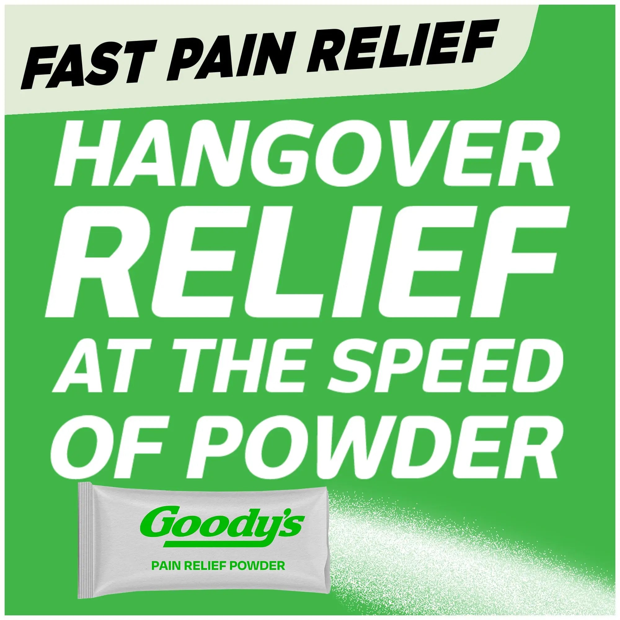 Goody's Hangover Relief Powder, Dual Action Fast Headache Pain Relief with Aspirin and Caffeine, Berry Citrus Flavor, 16 Count Goody's uk supplements