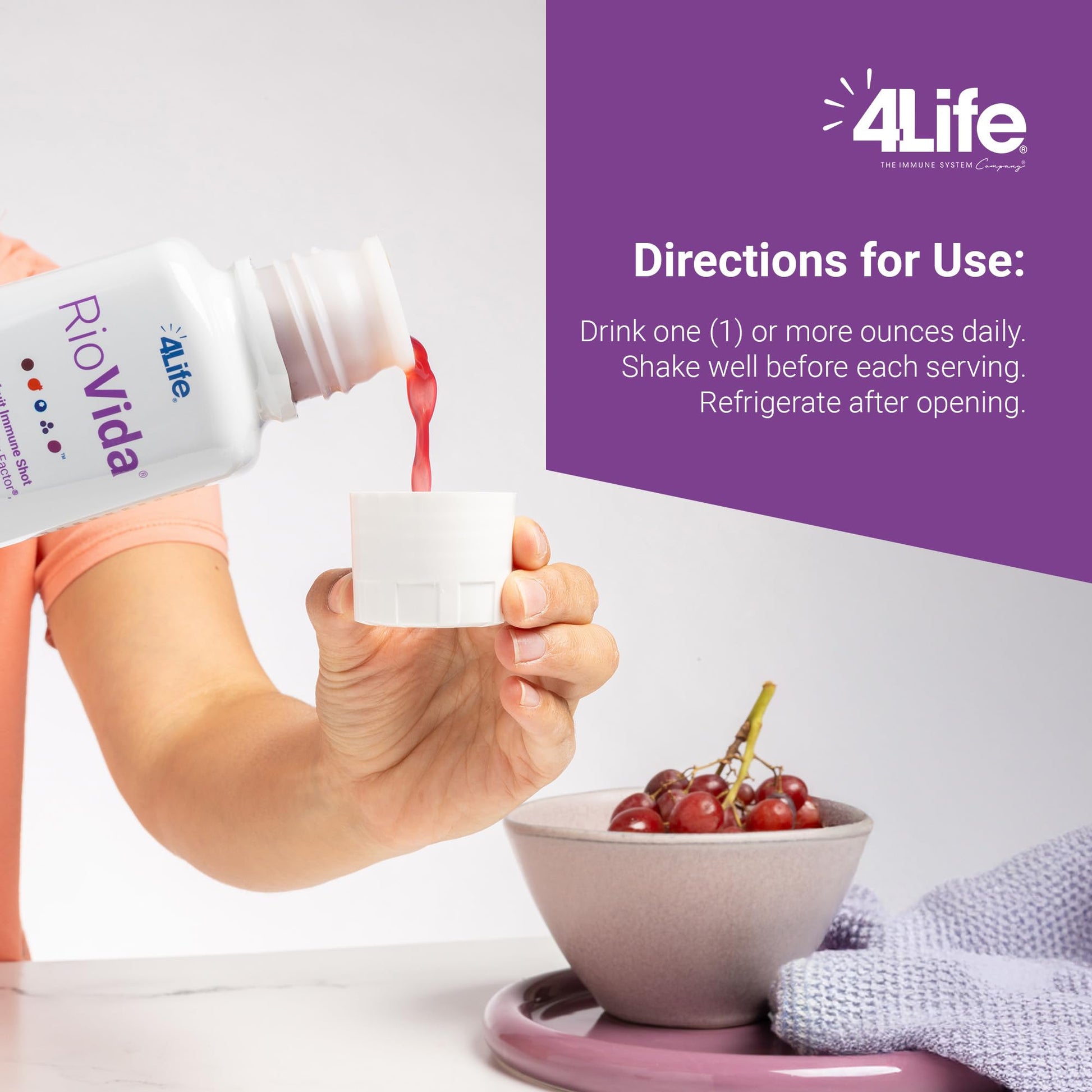 4Life Transfer Factor RioVida Tri-Factor Formula - Liquid Immune and Health Support with Vitamin C, Elderberry, Aronia Berry, Macqui, Blueberry, and Acai - Single Pack 4Life uk supplements