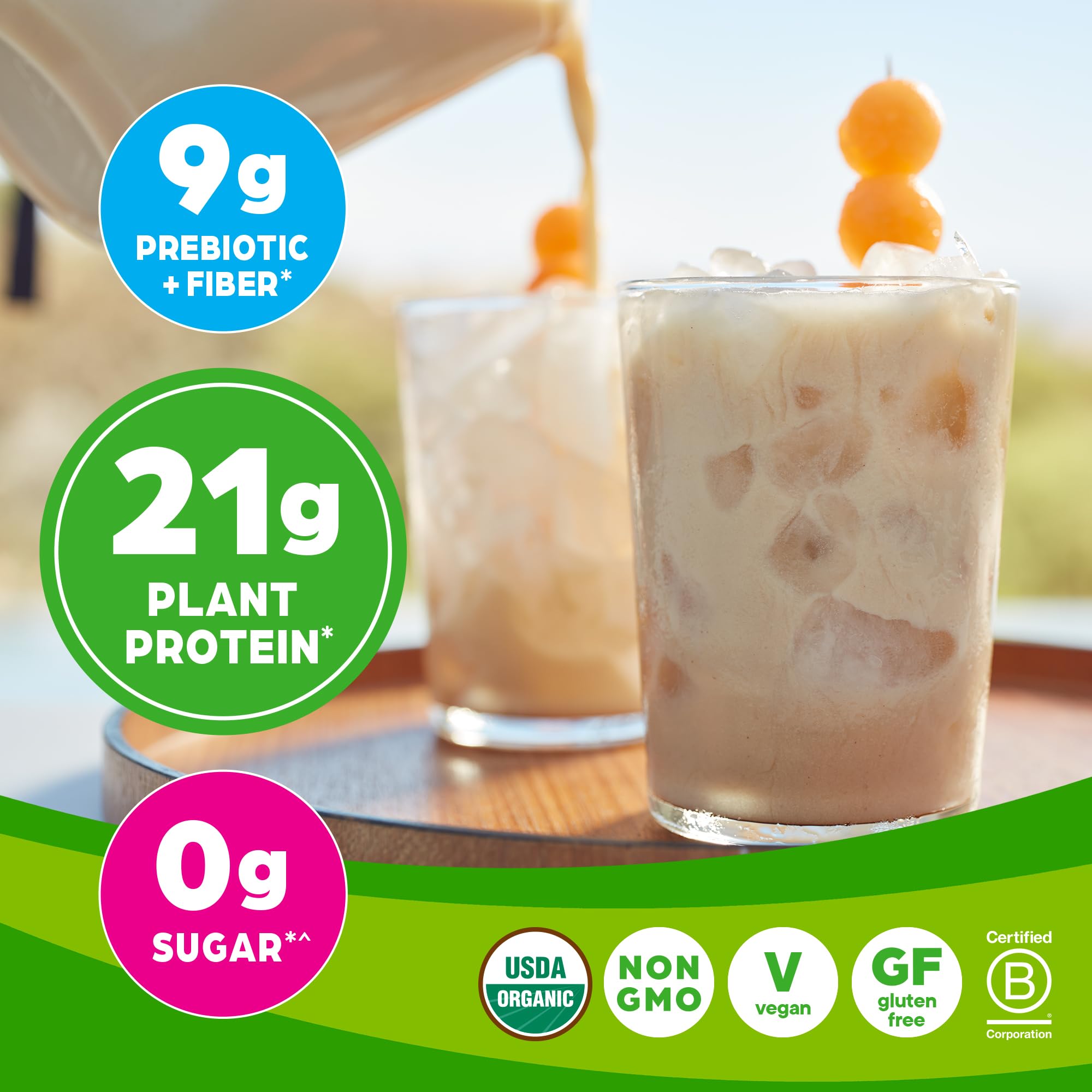 Orgain Organic Vegan Protein Powder, Horchata - 21g of Plant Based Protein, Low Net Orgain uk supplements