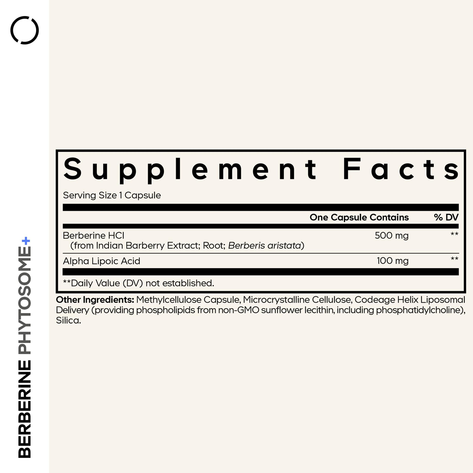 Codeage Berberine Phytosome Supplement - Berberine HCL, Alpha Lipoic Acid, Phospholipid Complex - 2-Month Supply - Berberine HCL - Berberine Hydrochloride - Gluten-Free, Non-GMO - 60 Capsules Codeage uk supplements
