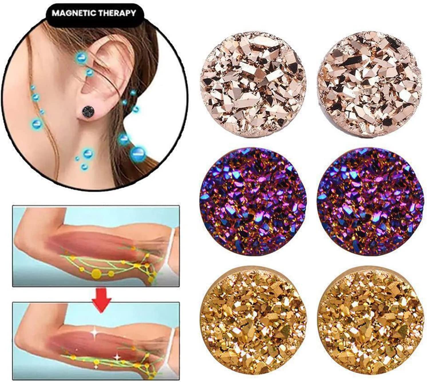Ear Allure Magnetic Earrings, EarAllure Magnetic Earrings, Non Piercing Magnetic Acupressure vfjiki uk supplements