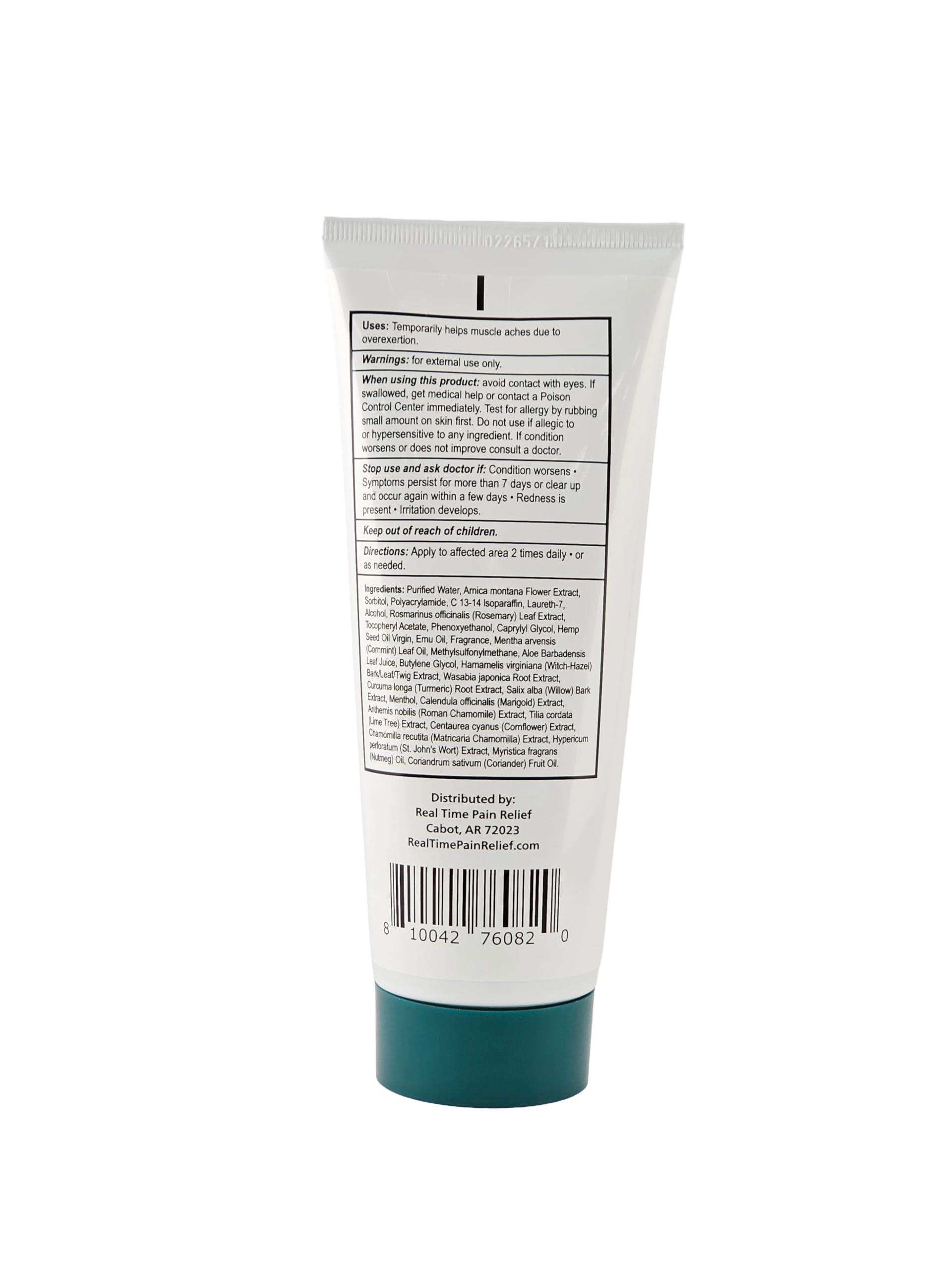 Real Time Pain Relief Hemp Oil Plus 7 oz Tube | 20 Natural Ingredients: 5% Arnica, Turmeric & More | Fast-Absorbing Lotion for Muscles, Hands, Feet, Ankles, Back, Shoulders & Knees Real Time Pain Relief uk supplements