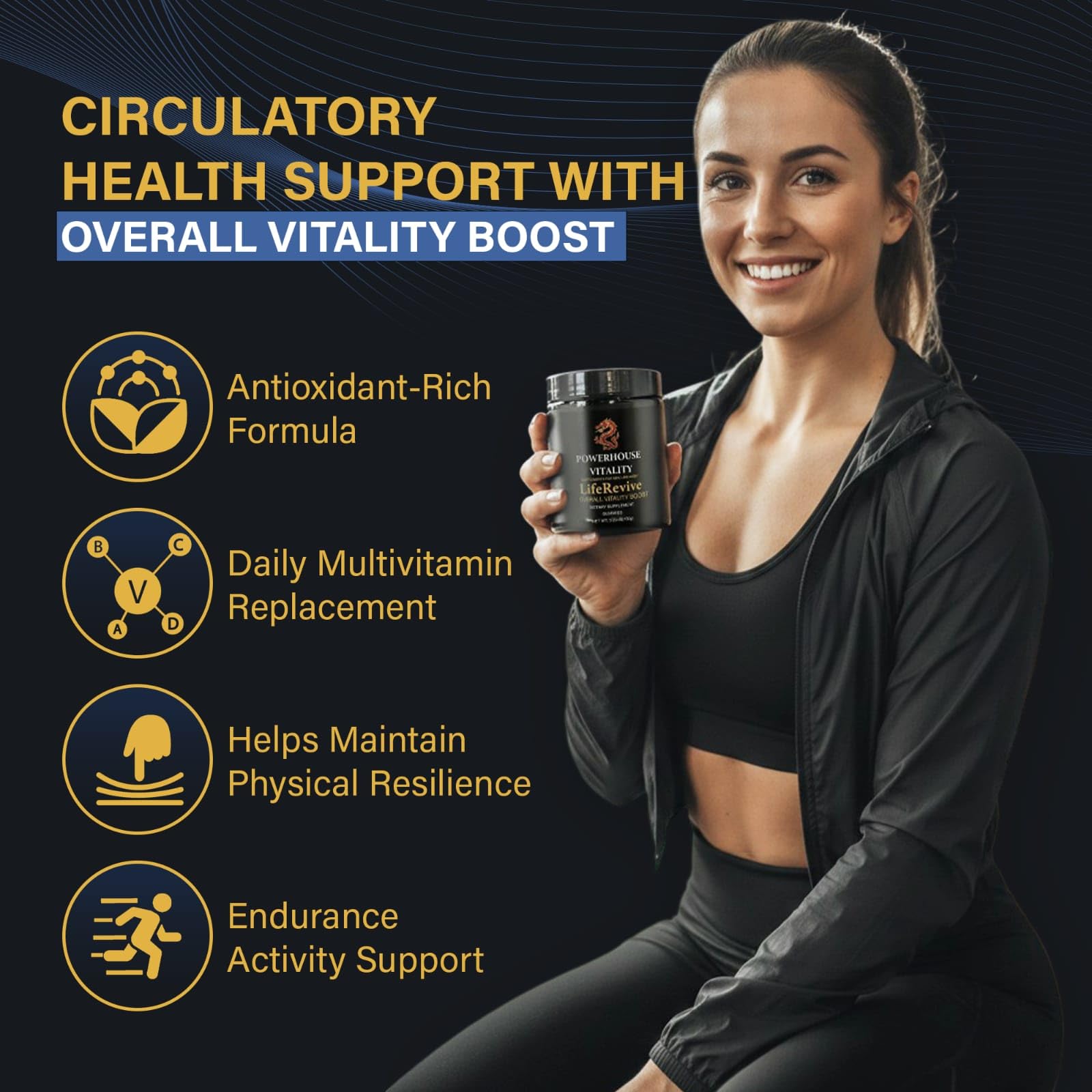 Powerhouse Vitality LifeRevive - Overall Vitality Boost | Vitamin Gummies for Men & Women Powerhouse Vitality uk supplements