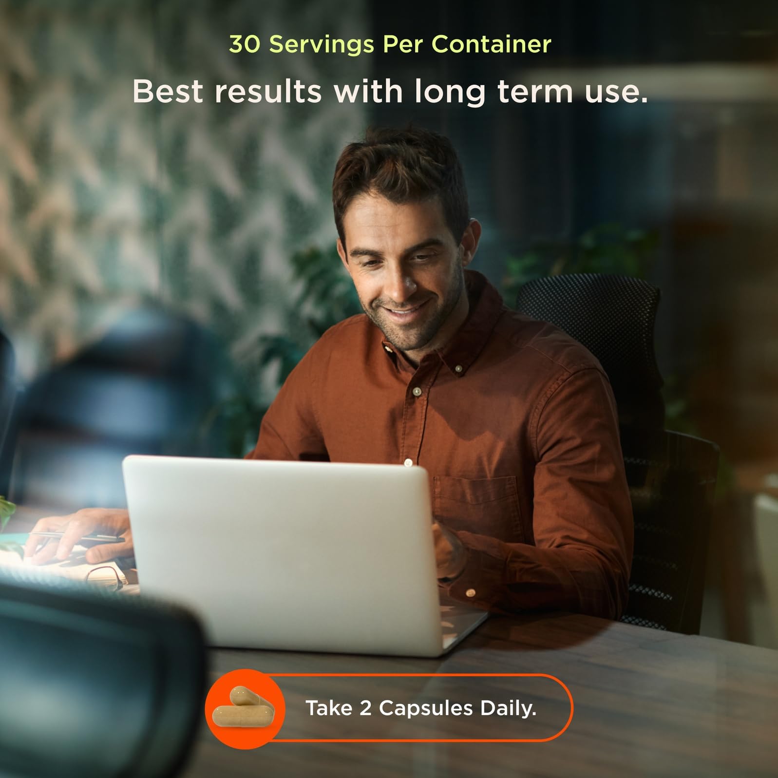 The Genius Brand Genius Eternal - Cellular Repair Supplement for Daily Clarity - Supports Brain Health, Endurance, Energy, Focus, Memory & Vitality - Non-GMO - 60 Veggie Capsules The Genius Brand uk supplements