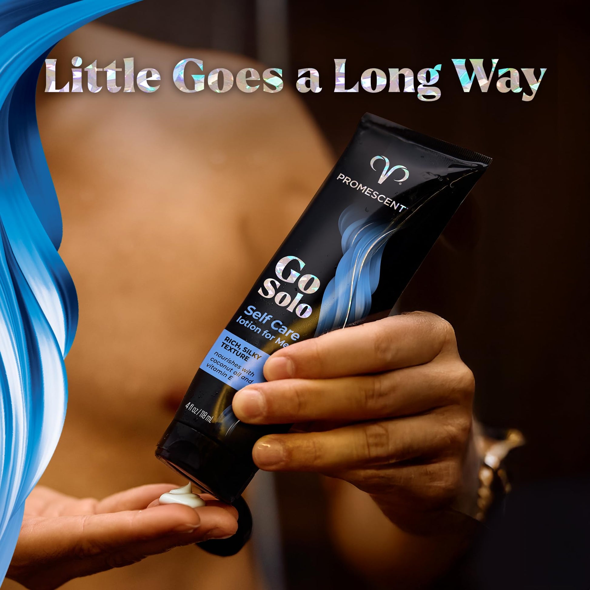 Promescent Go Solo Lotion for Men, Natural Unscented Moisturizing Ingredients with Coconut Oil and Sweet Almond Oil, Creamy Natural Texture, Fast-Absorbing, Made in the USA, 4 fl oz Promescent uk supplements