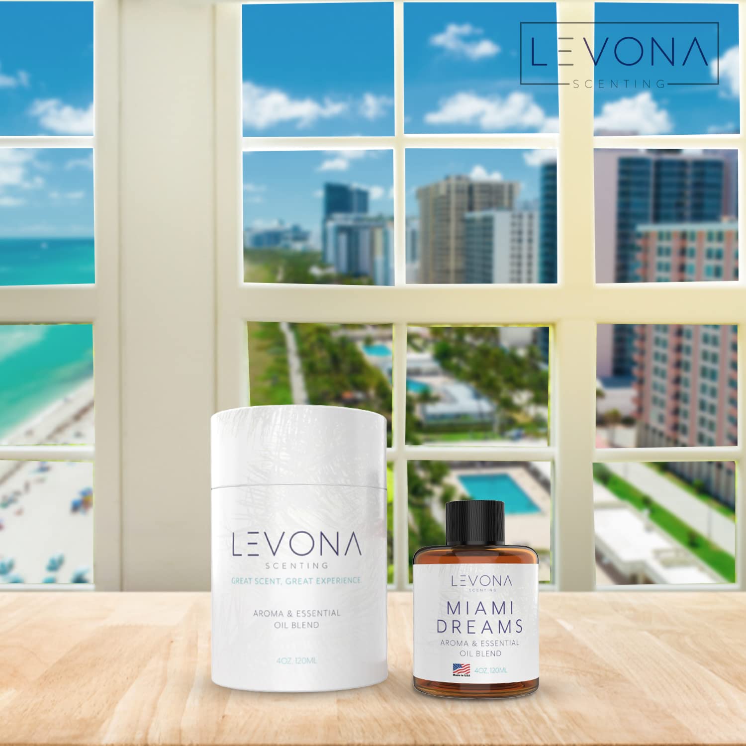 Levona Scent Essential Oils for Diffusers for Home: Miami Dreams Hotel & Home Luxury Scents Fragrance Oil LEVONA SCENT uk supplements